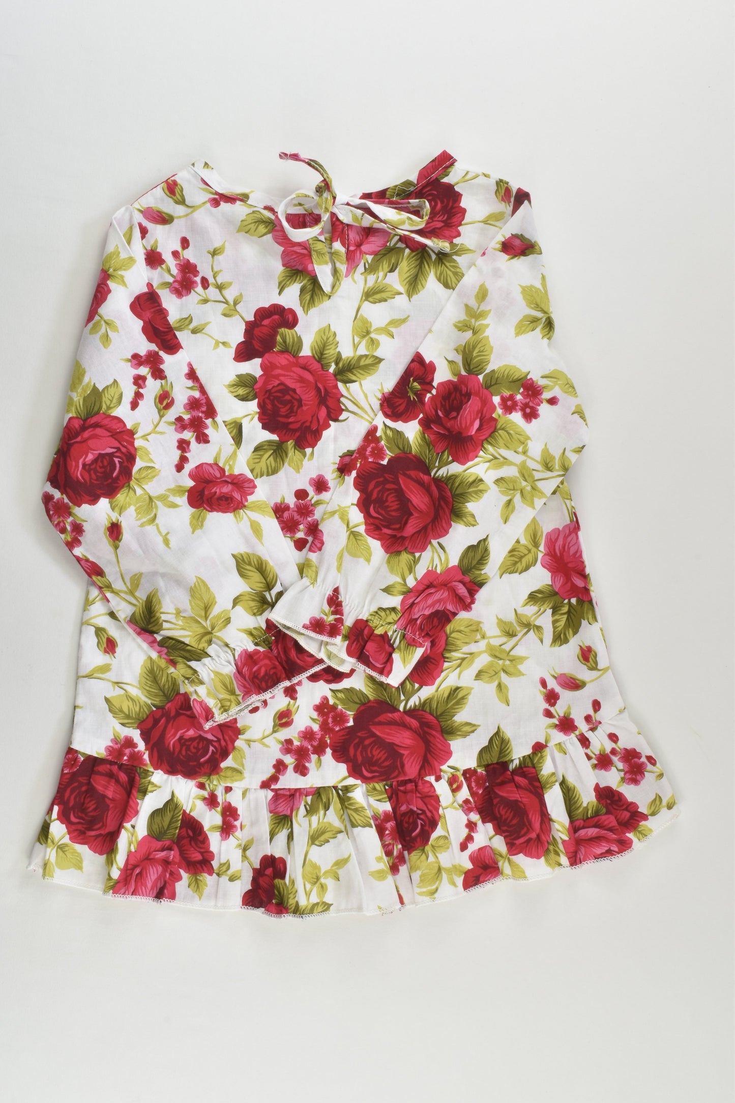Brand Unknown Size approx 2-3 Roses Blouse/Tunic