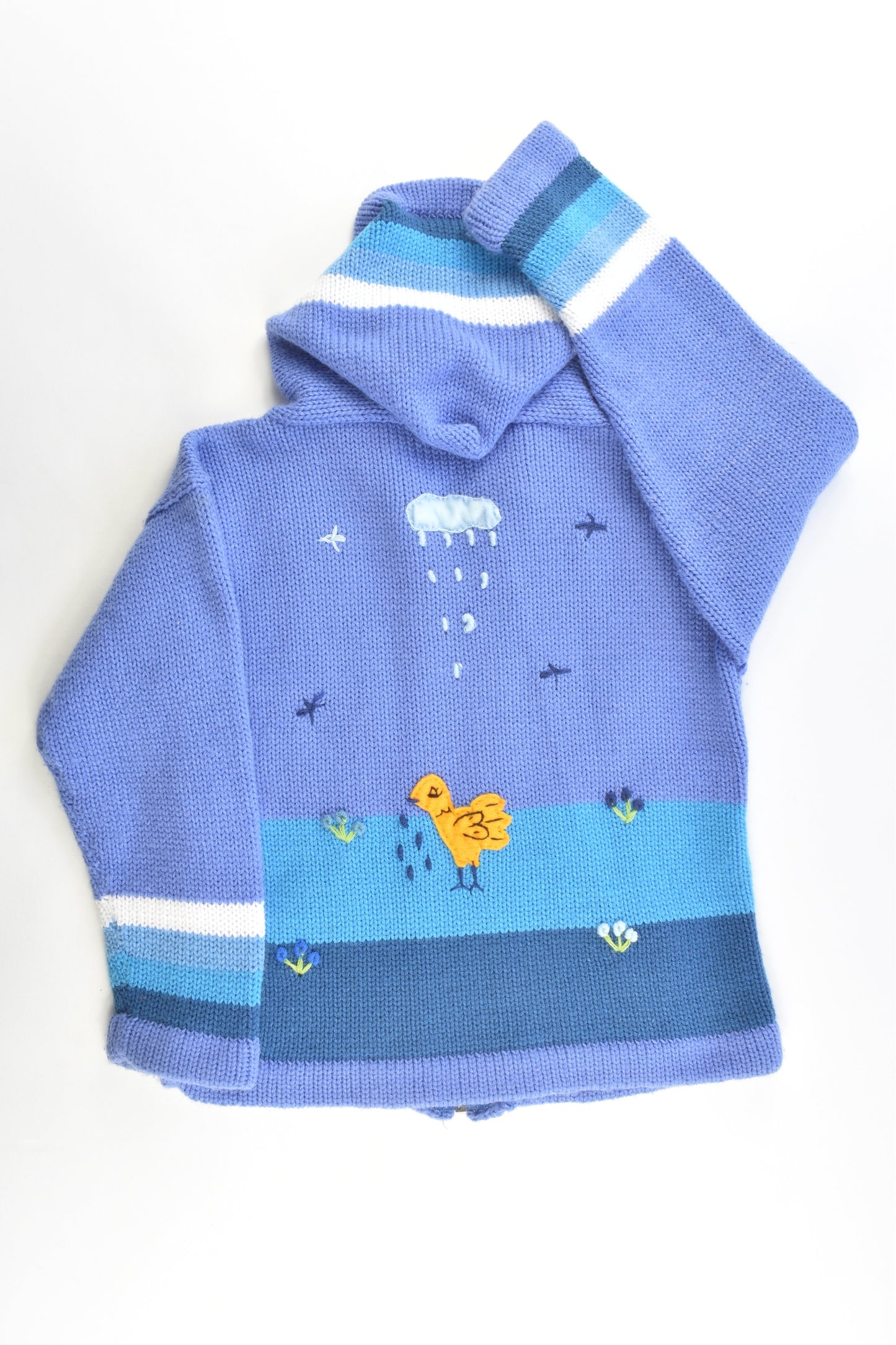 Brand Unknown Size approx 5-6 Peruvian Style Knitted Jumper