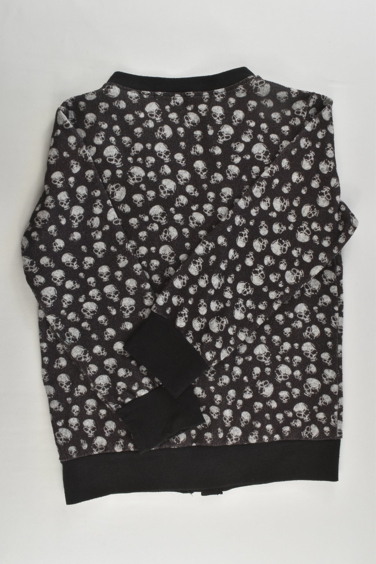 Brand Unknown Size approx 6 Skulls Grandpa Cardigan
