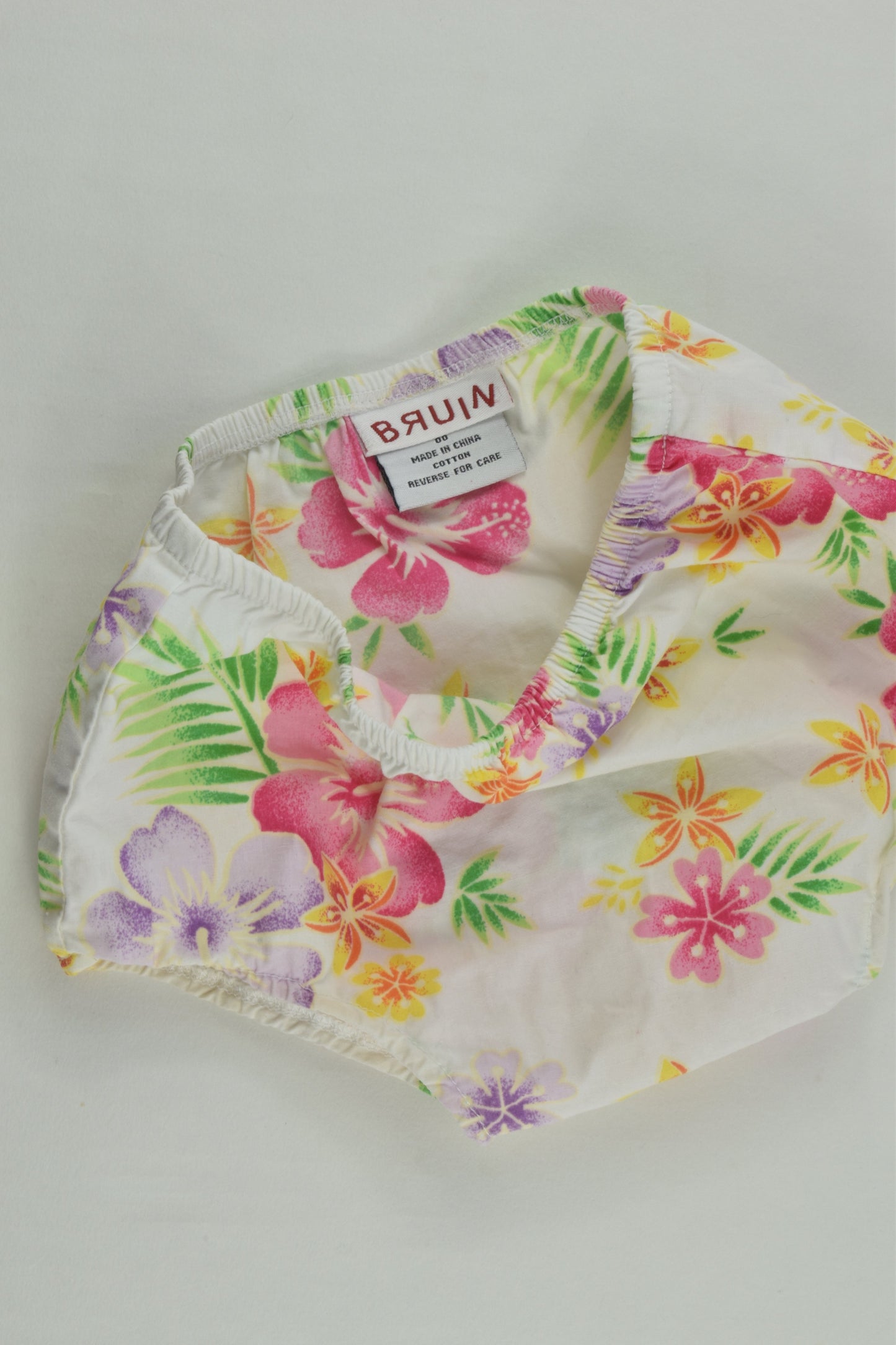 Bruin Size 00 Floral Nappy Cover