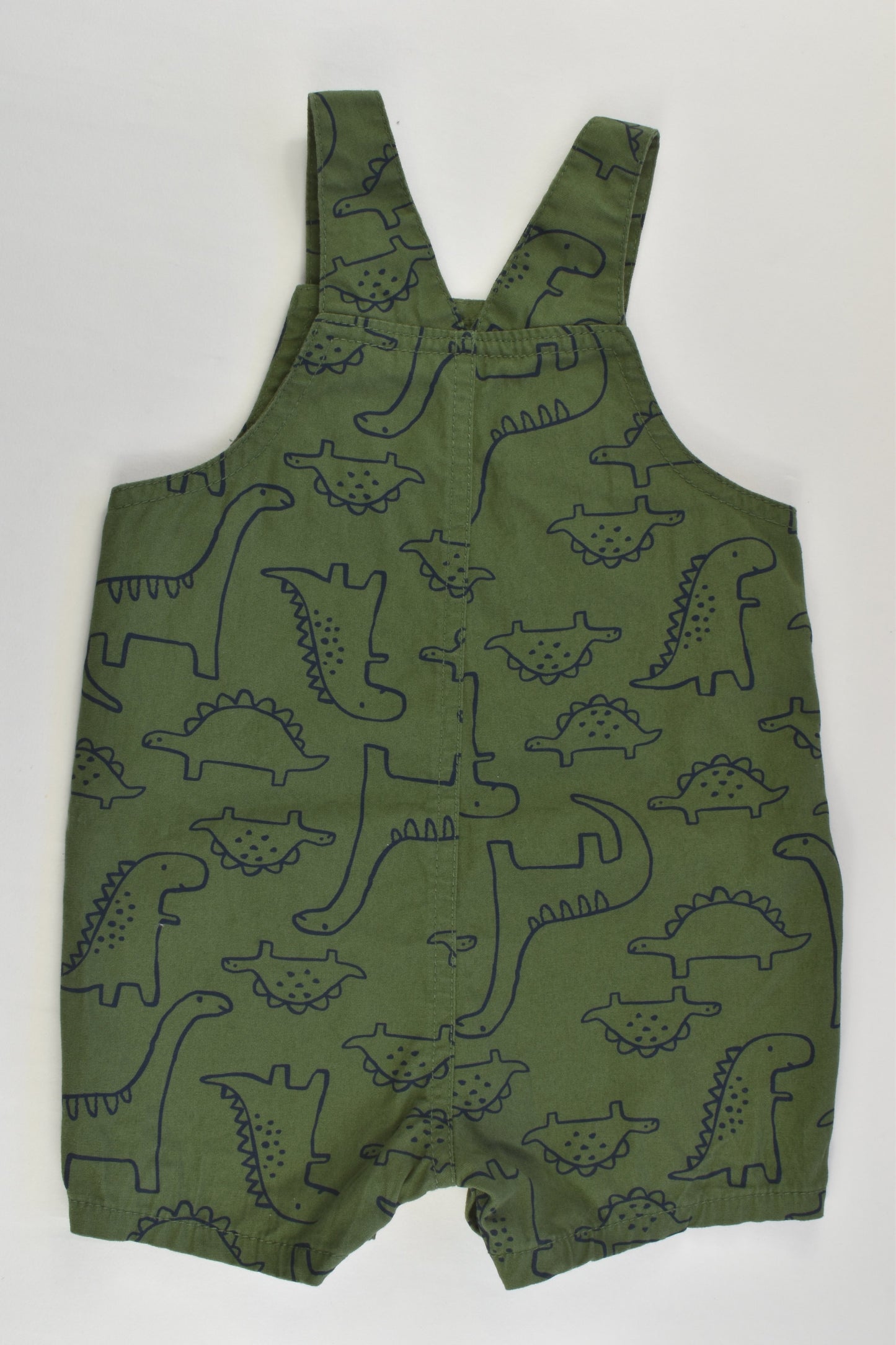 Carter's Size 0 (12 months) Dinosaurs Short Overalls