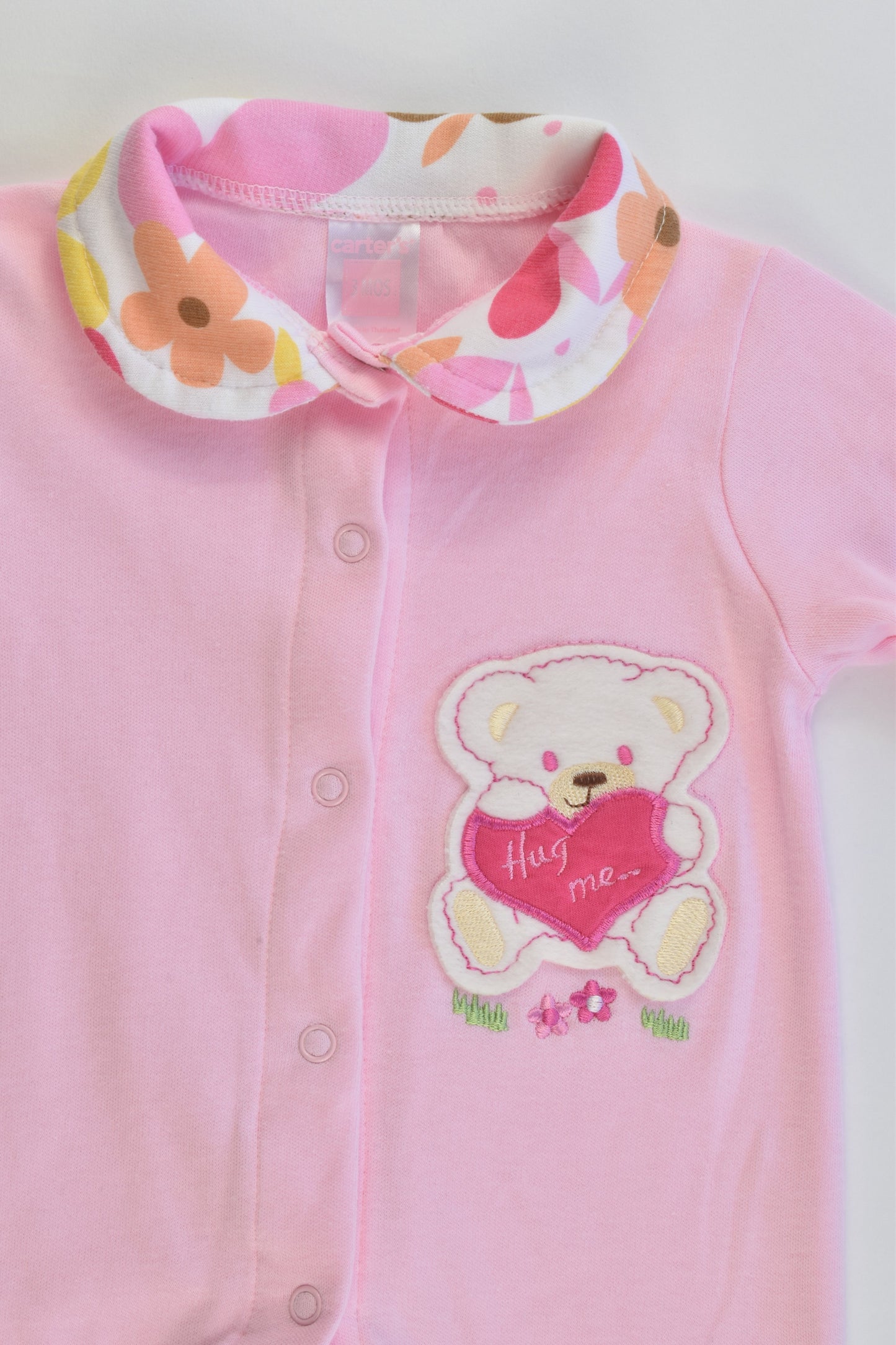 Carter's Size 3 months (000) Collared Teddy Romper
