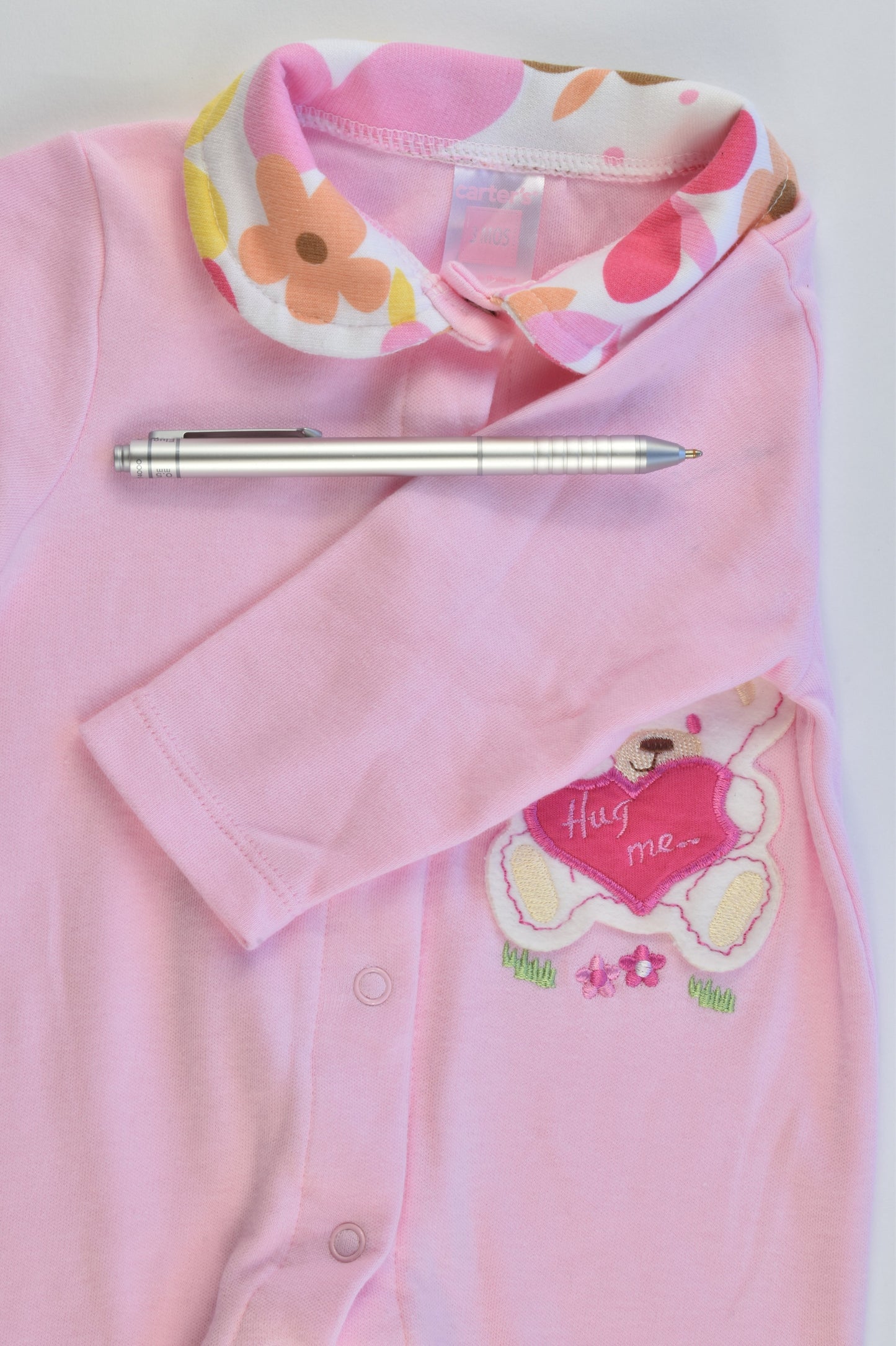 Carter's Size 3 months (000) Collared Teddy Romper