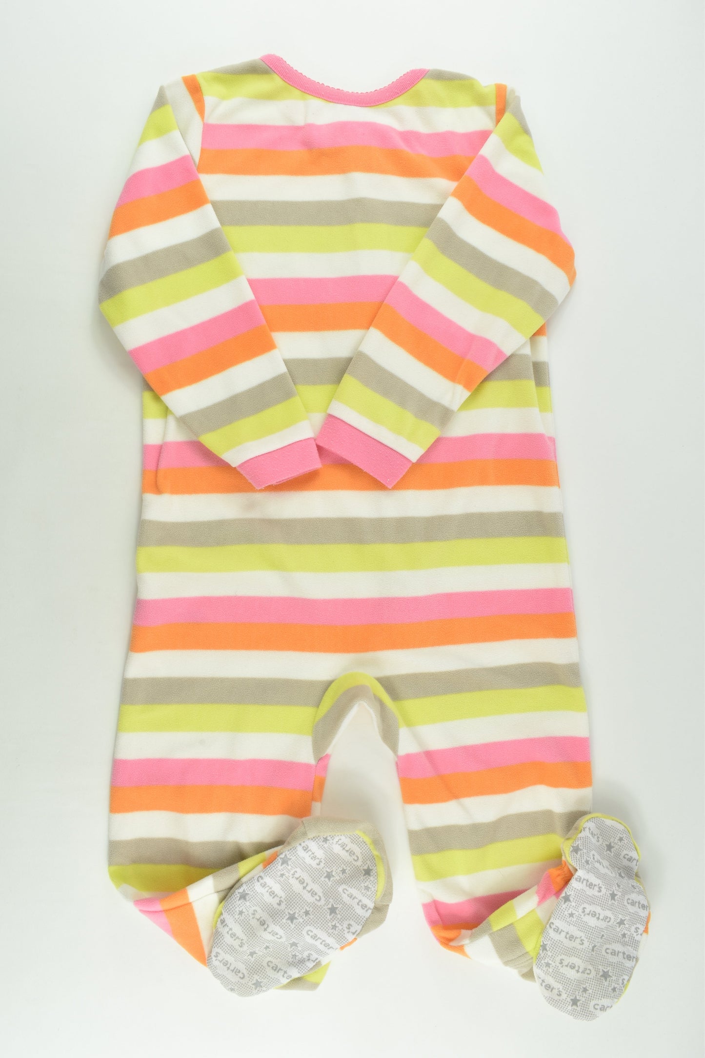 Carter's Size 4 Striped Fleece Footed One Piece