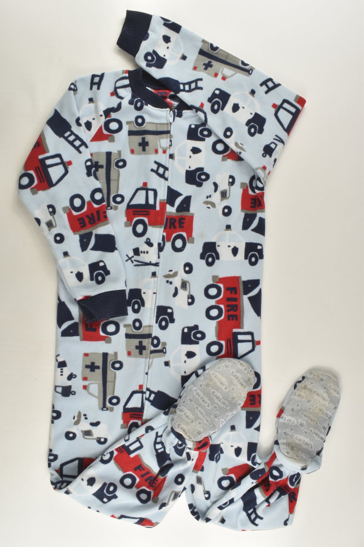 Carter's Size 5 Emergency Vehicles Fleece One Piece