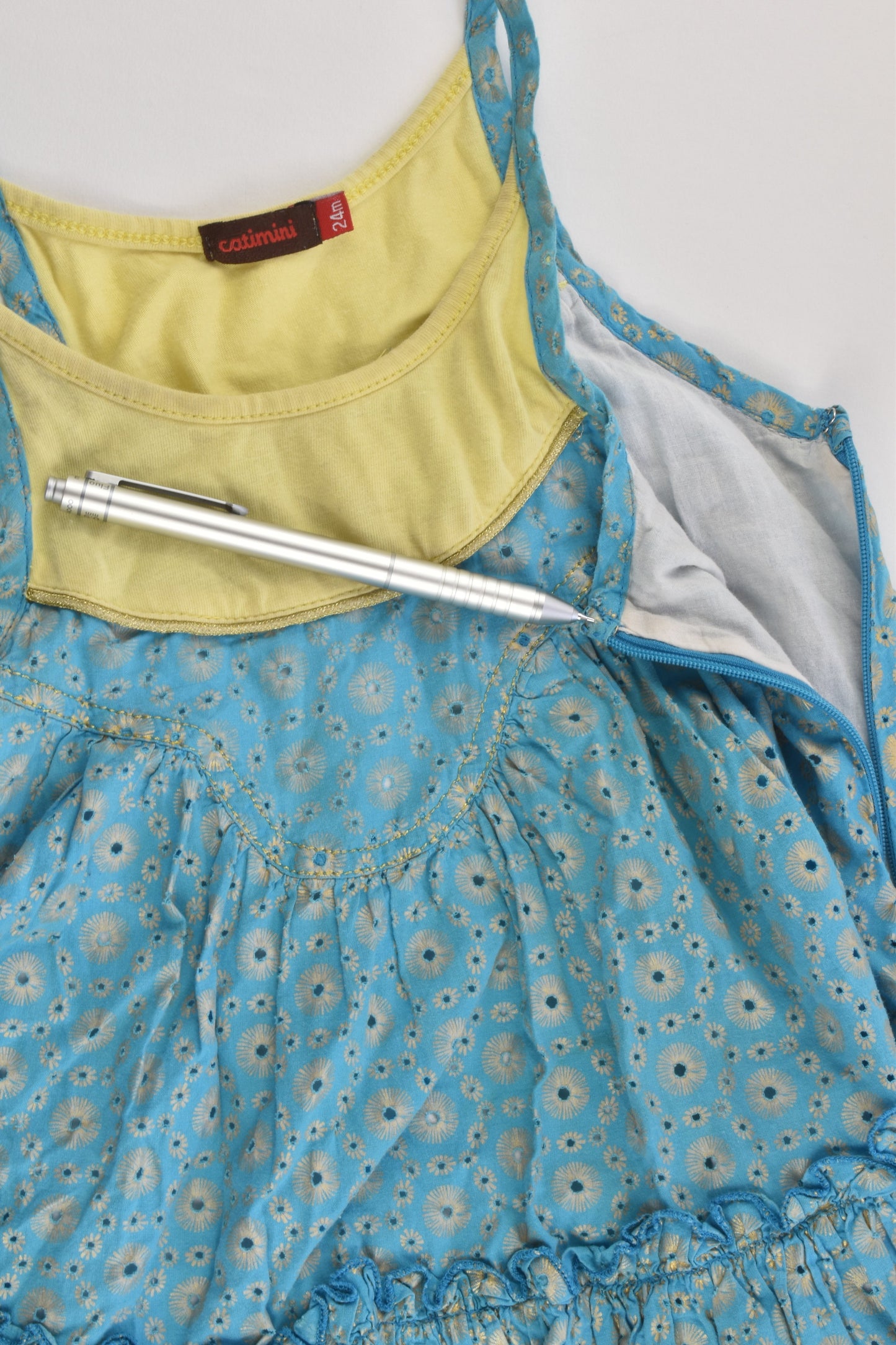 Catimini (France) Size 1-2 (24 months) Lined Dress