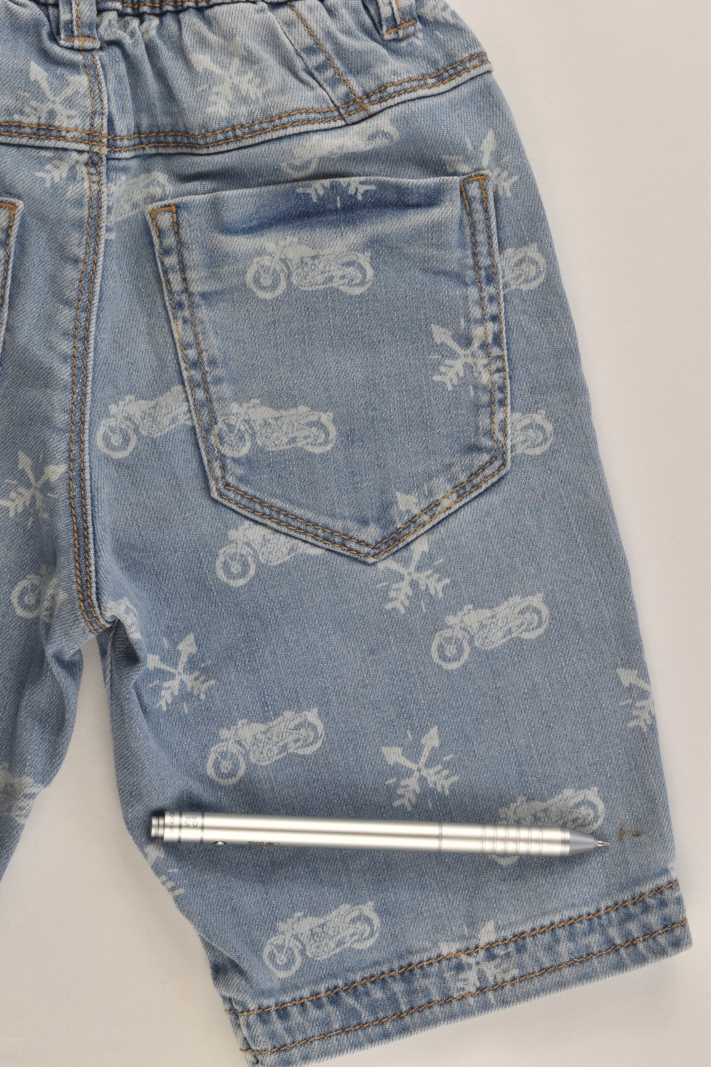 Catimini (France) Size 3 (98 cm) Motorbikes Denim Shorts