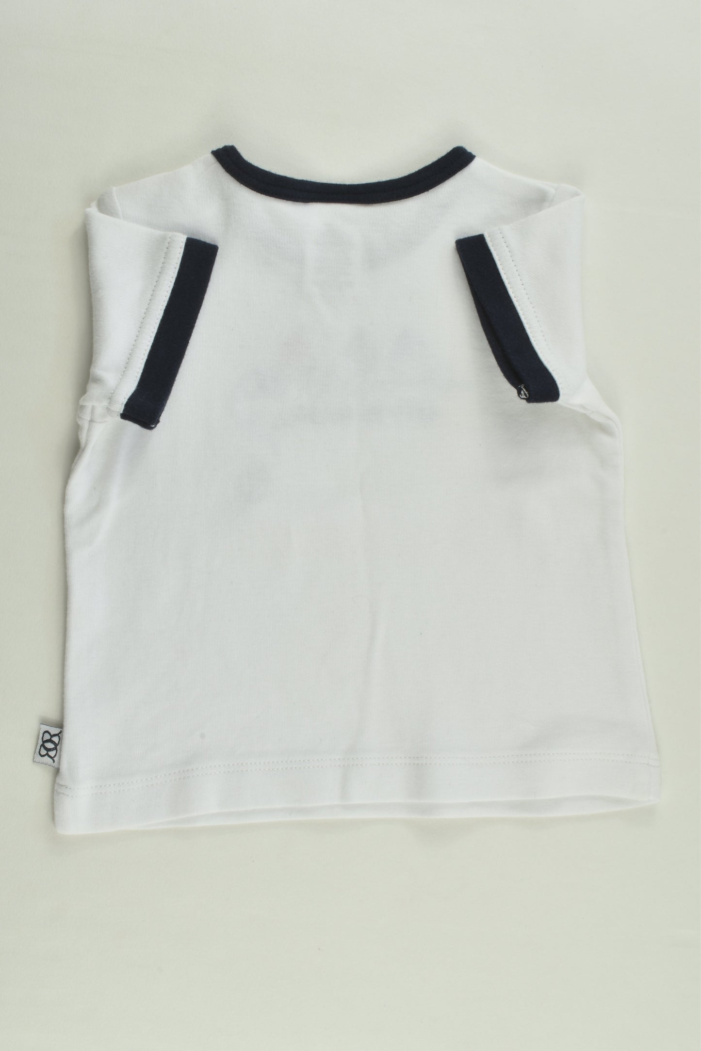Catriona Rowntree Size 000 (0-3 months) 'Let's Go Sailing' T-shirt