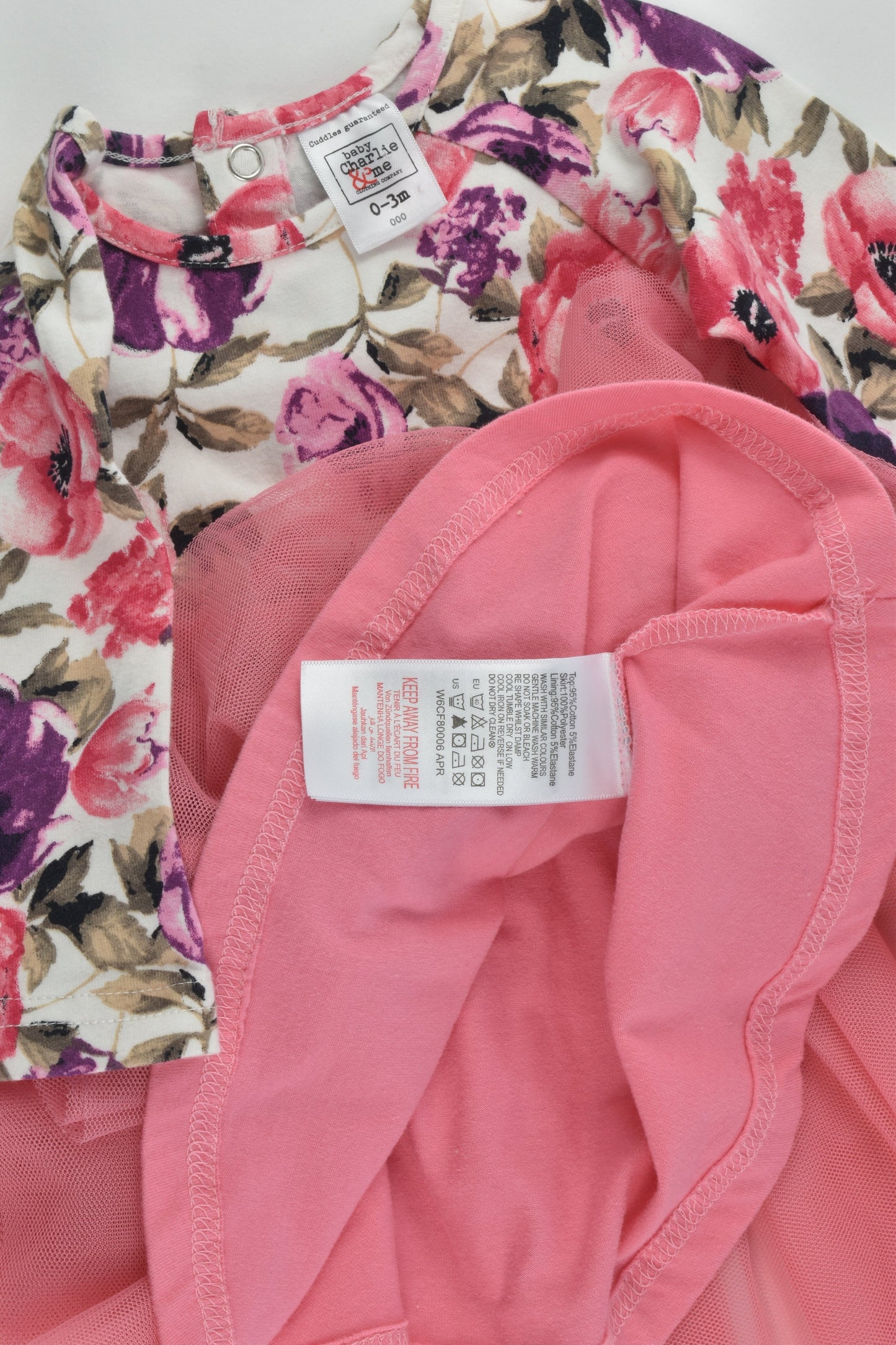 Charlie & Me Size 000 Floral Tulle Dress