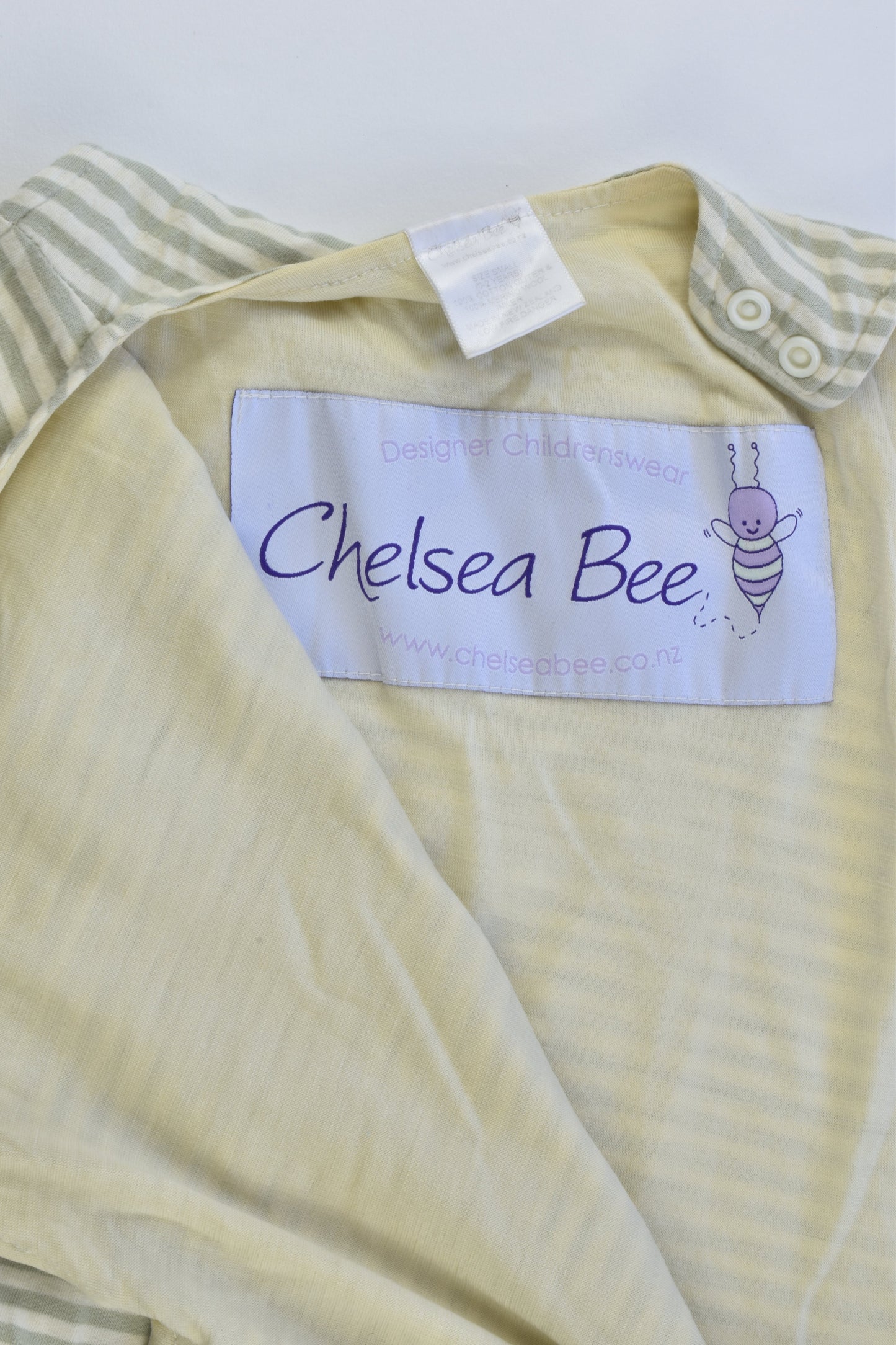 Chelsea Bee (NZ) Size 0-2 years Merino Wool/Cotton Sleeping Bag