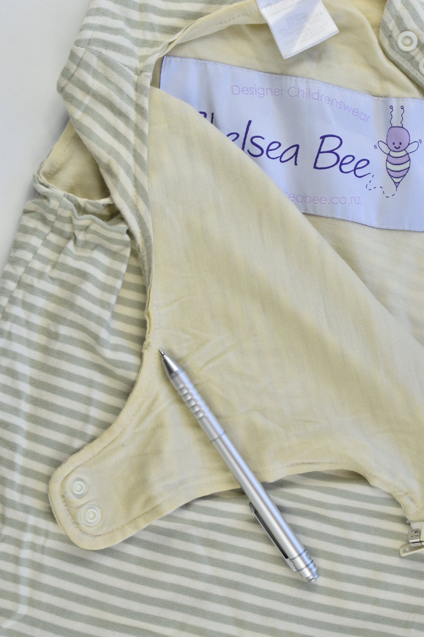 Chelsea Bee (NZ) Size 0-2 years Merino Wool/Cotton Sleeping Bag