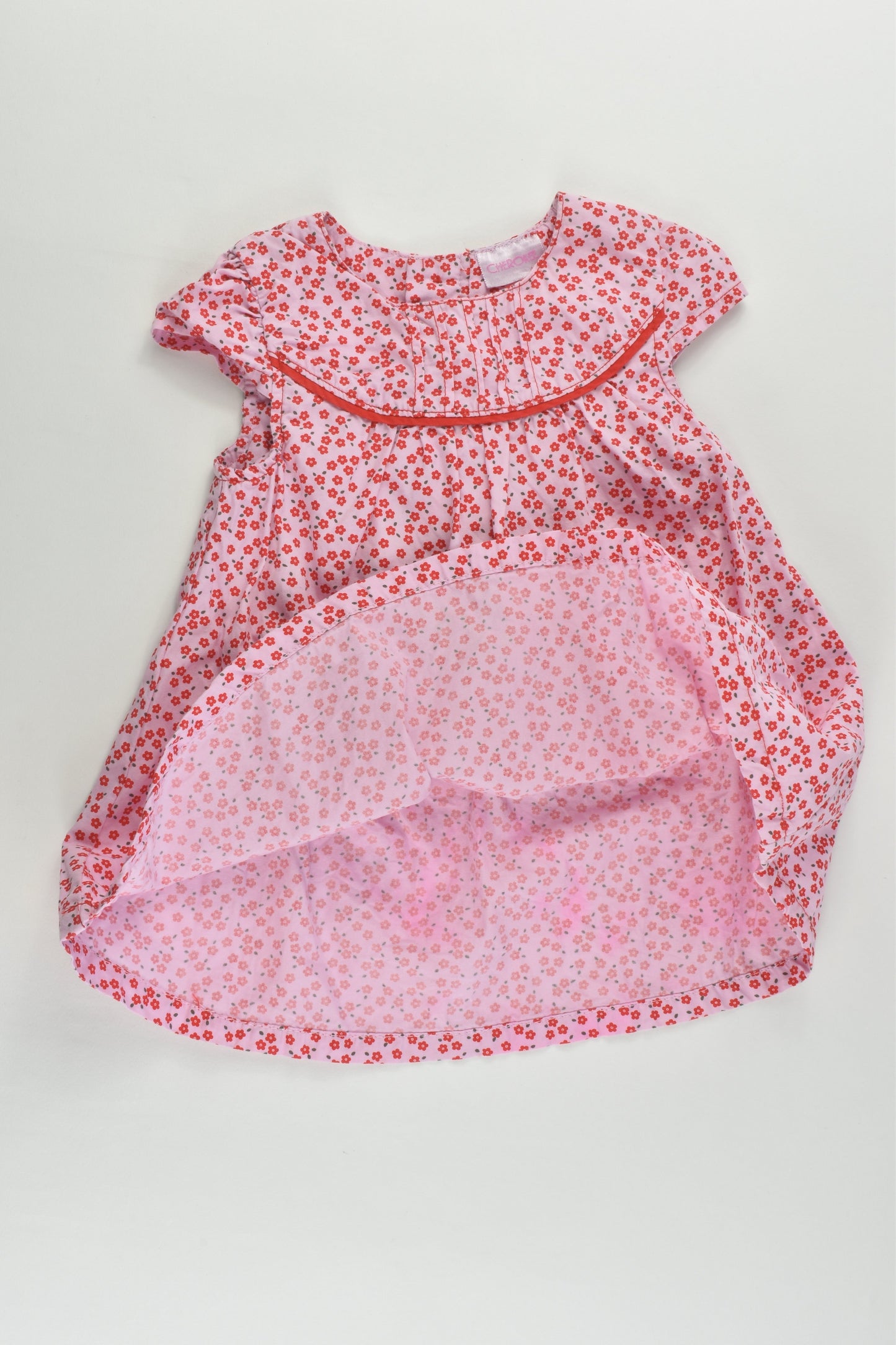 Cherokee Size 0 (6-9 months) Floral Dress