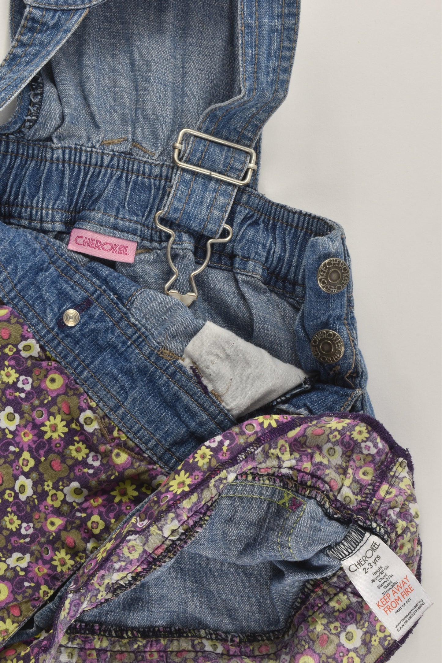 Cherokee Size 2-3 (98 cm) Denim Dress