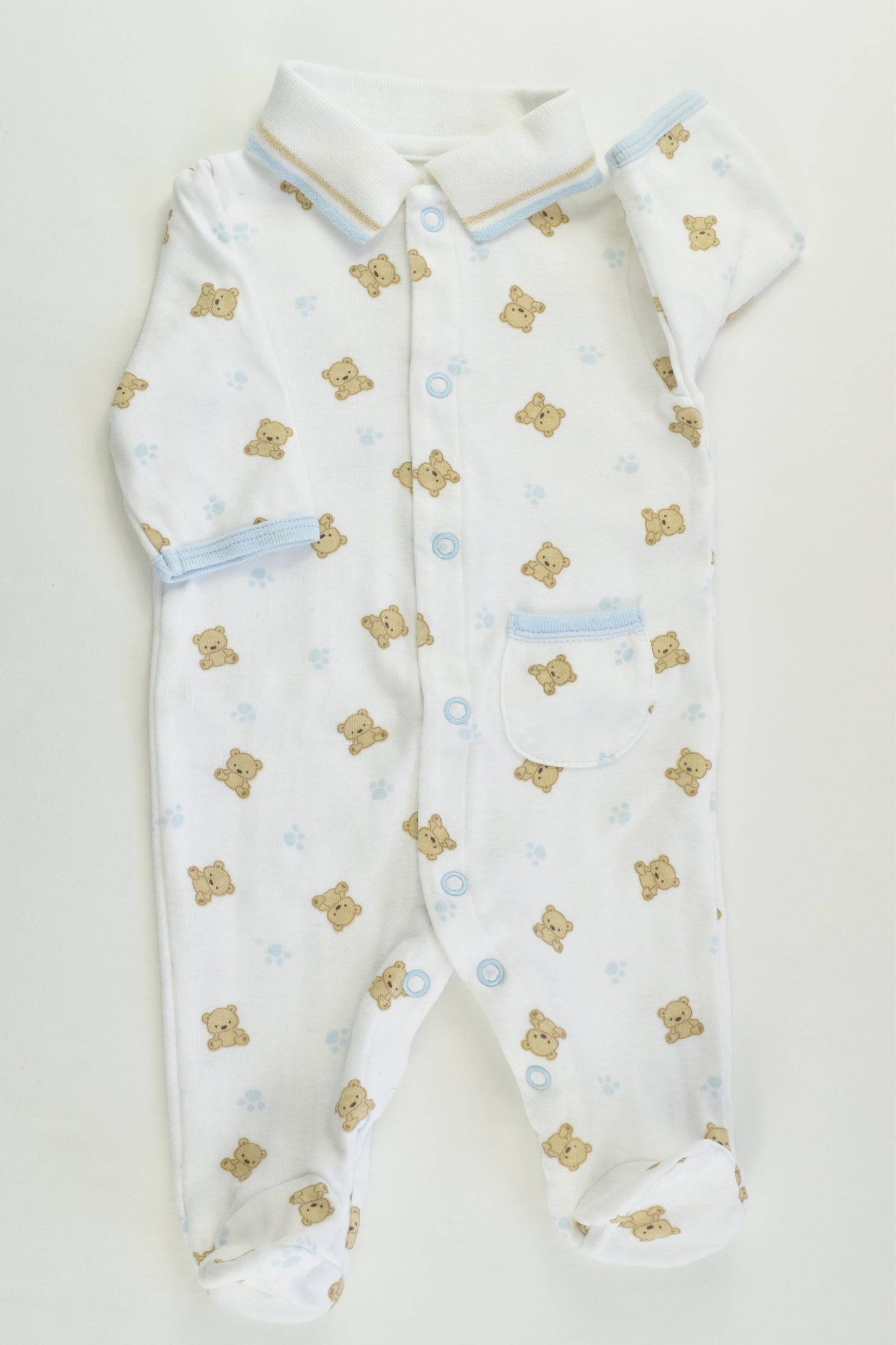 Child Of Mine by Carter's Size 0000 (Newborn) Teddy Bear Footed Romper