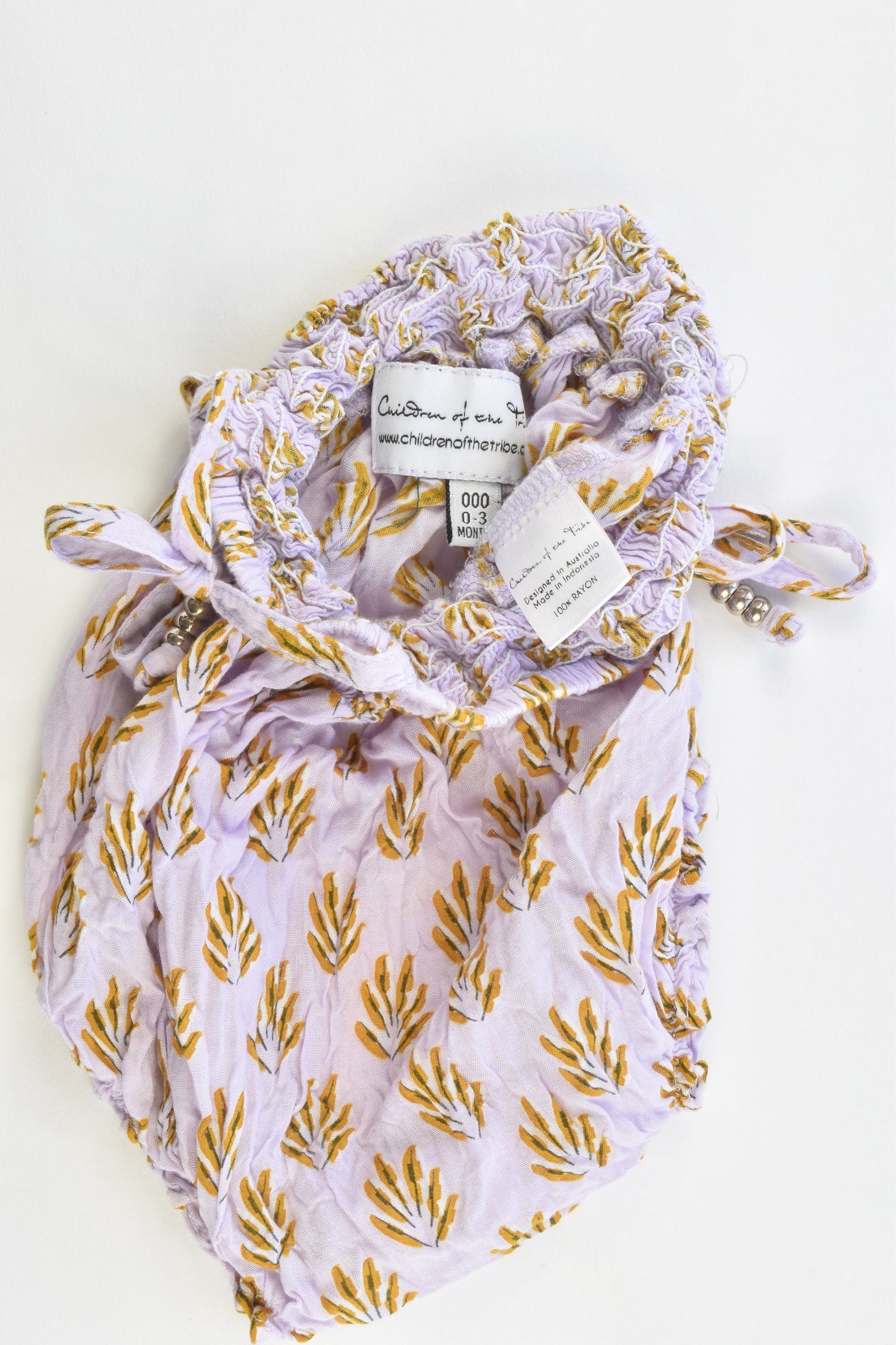 Children Of The Tribe Size 000 (0-3 months) Summer Onesie