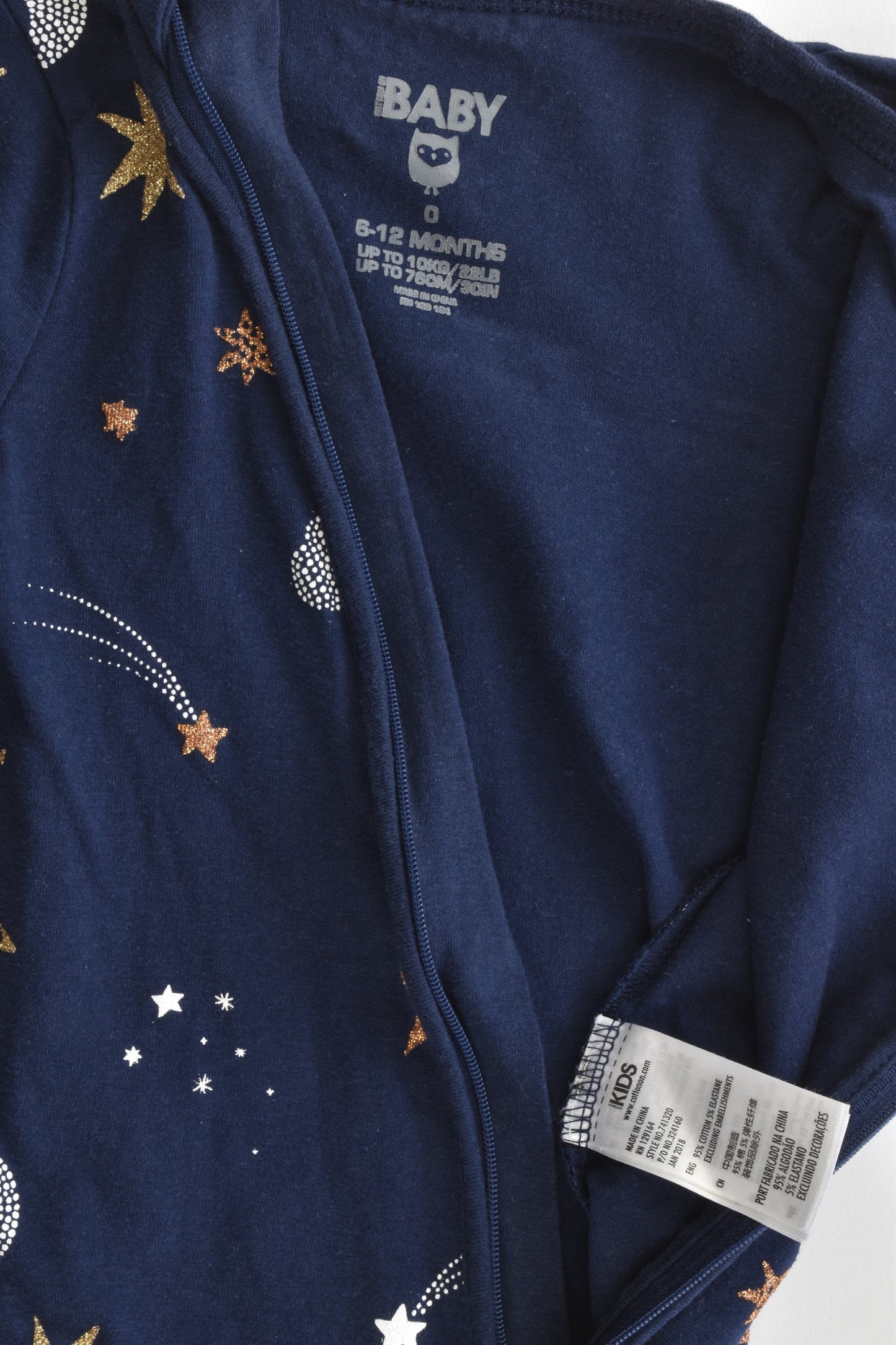 Cotton On Baby Size 0 Night Sky Romper