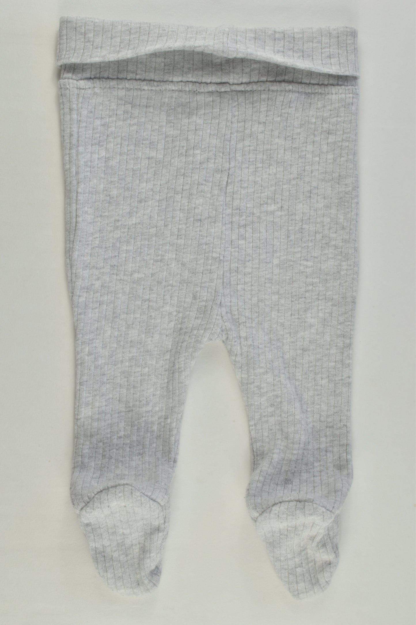 Cotton On Baby Size 000 (0-3 months) Ribbed Footed Pants