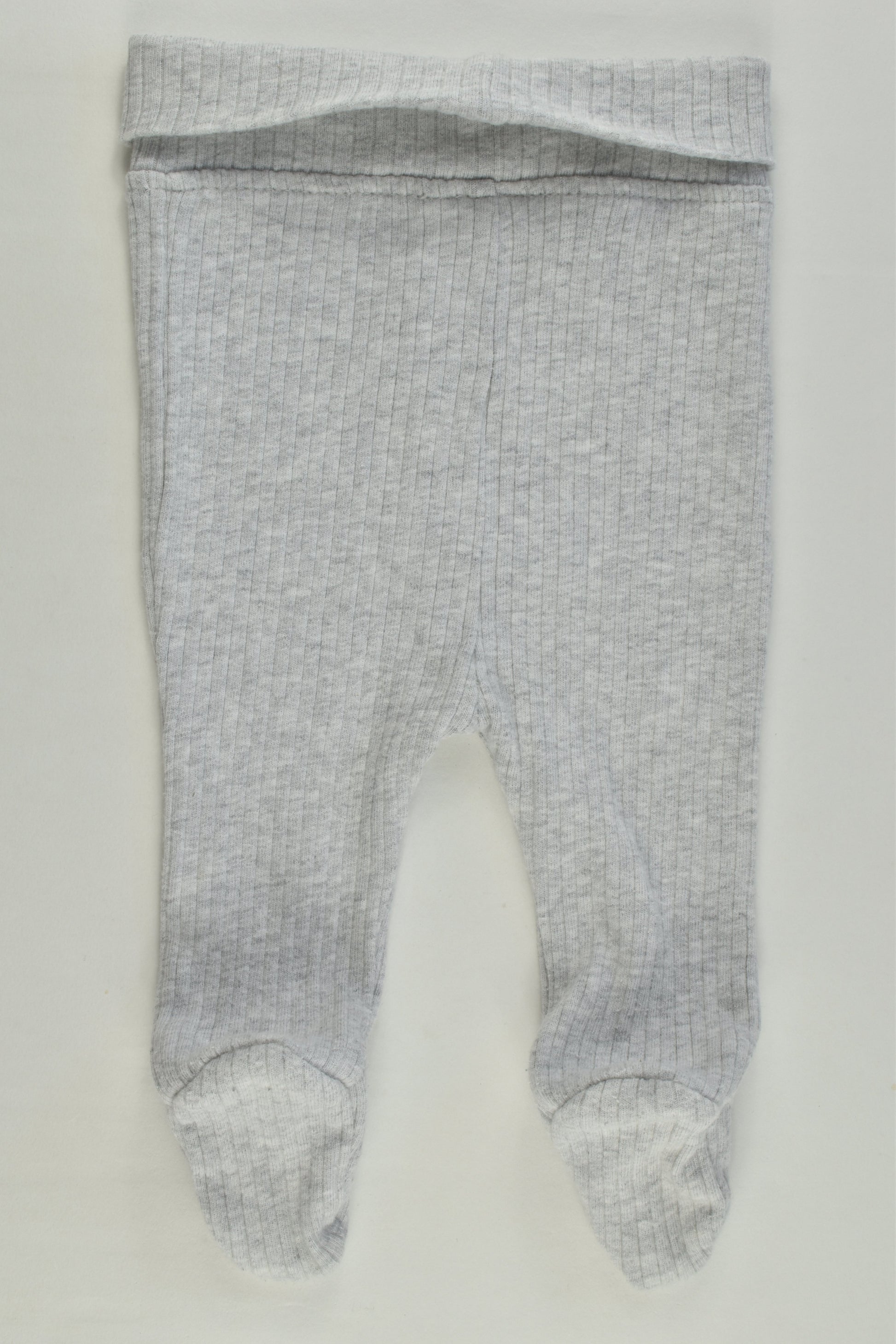 Cotton On Baby Size 000 (0-3 months) Ribbed Footed Pants