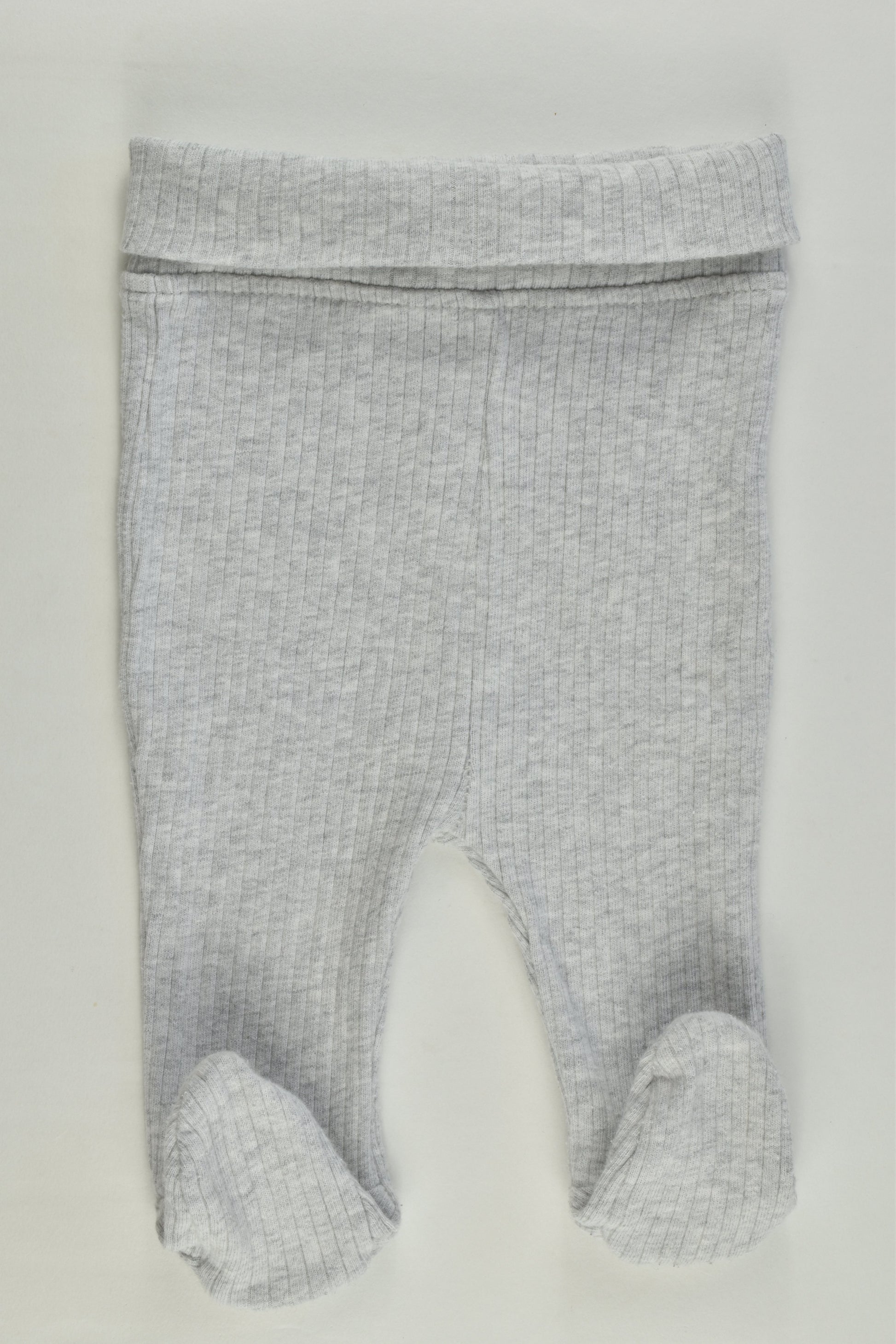 Cotton On Baby Size 000 (0-3 months) Ribbed Footed Pants