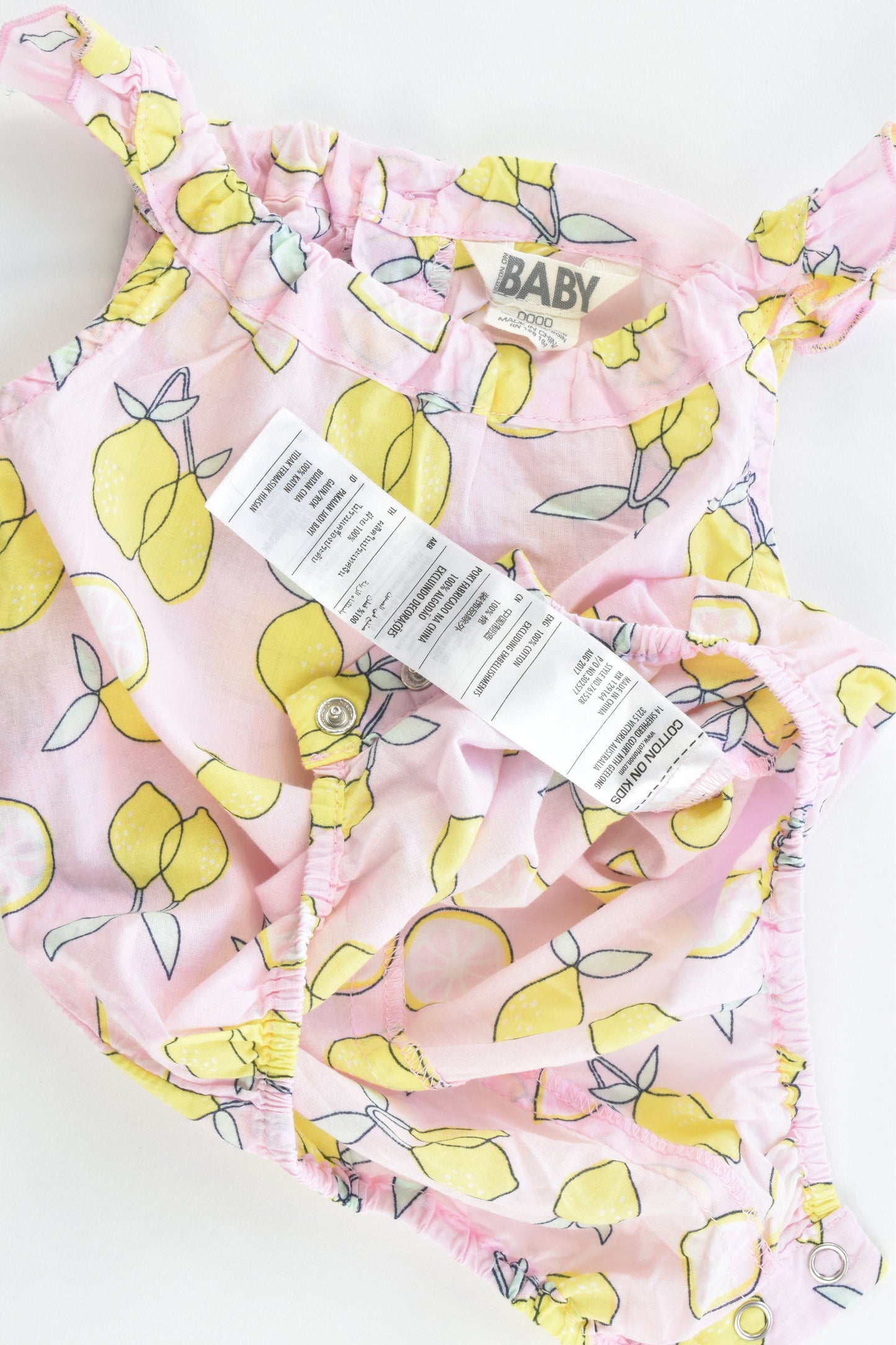 Cotton On Baby Size 0000 (Up to 52 cm) Light Summer Romper