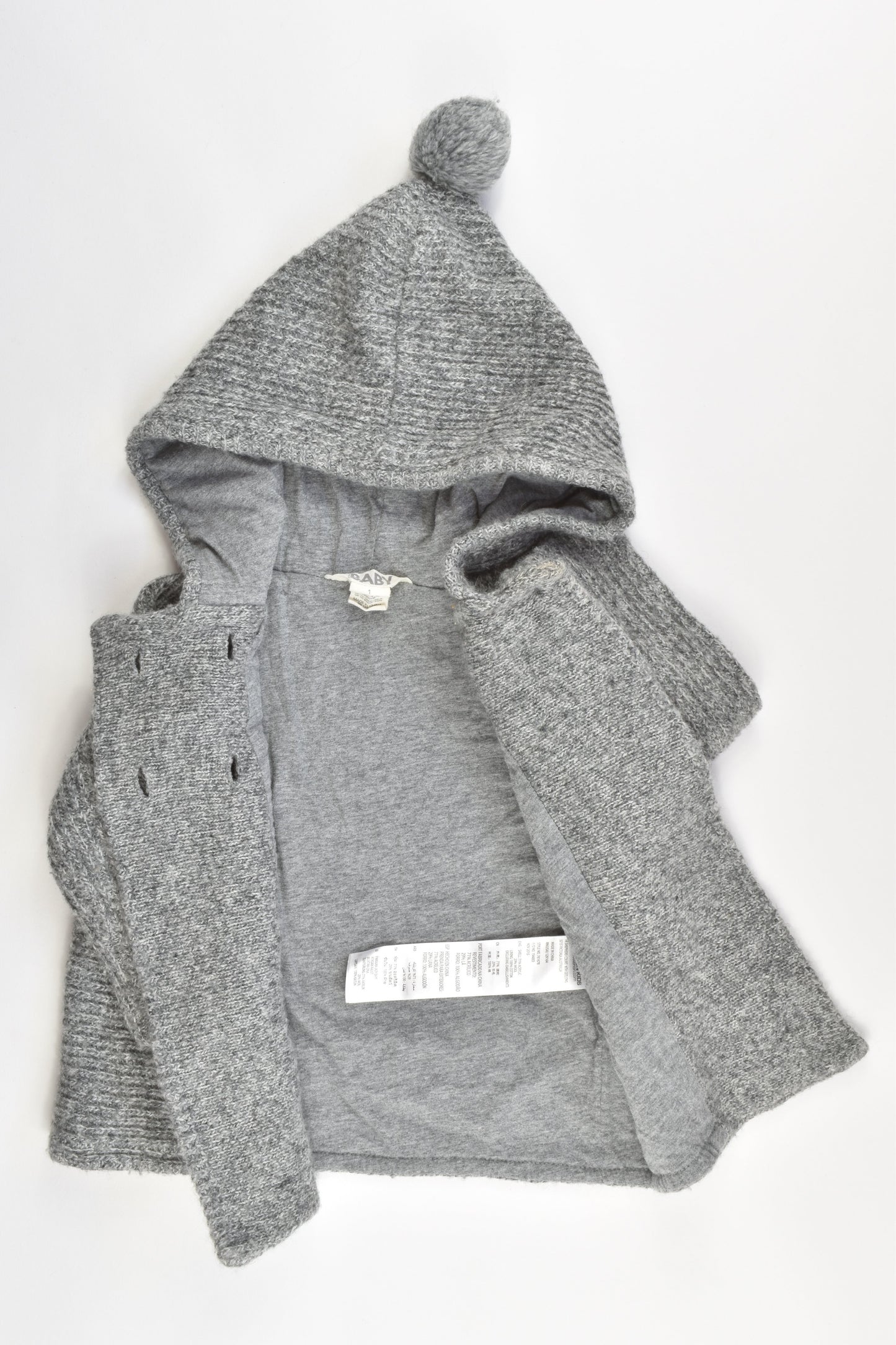Cotton On Baby Size 1 Woolly Lined Jacket