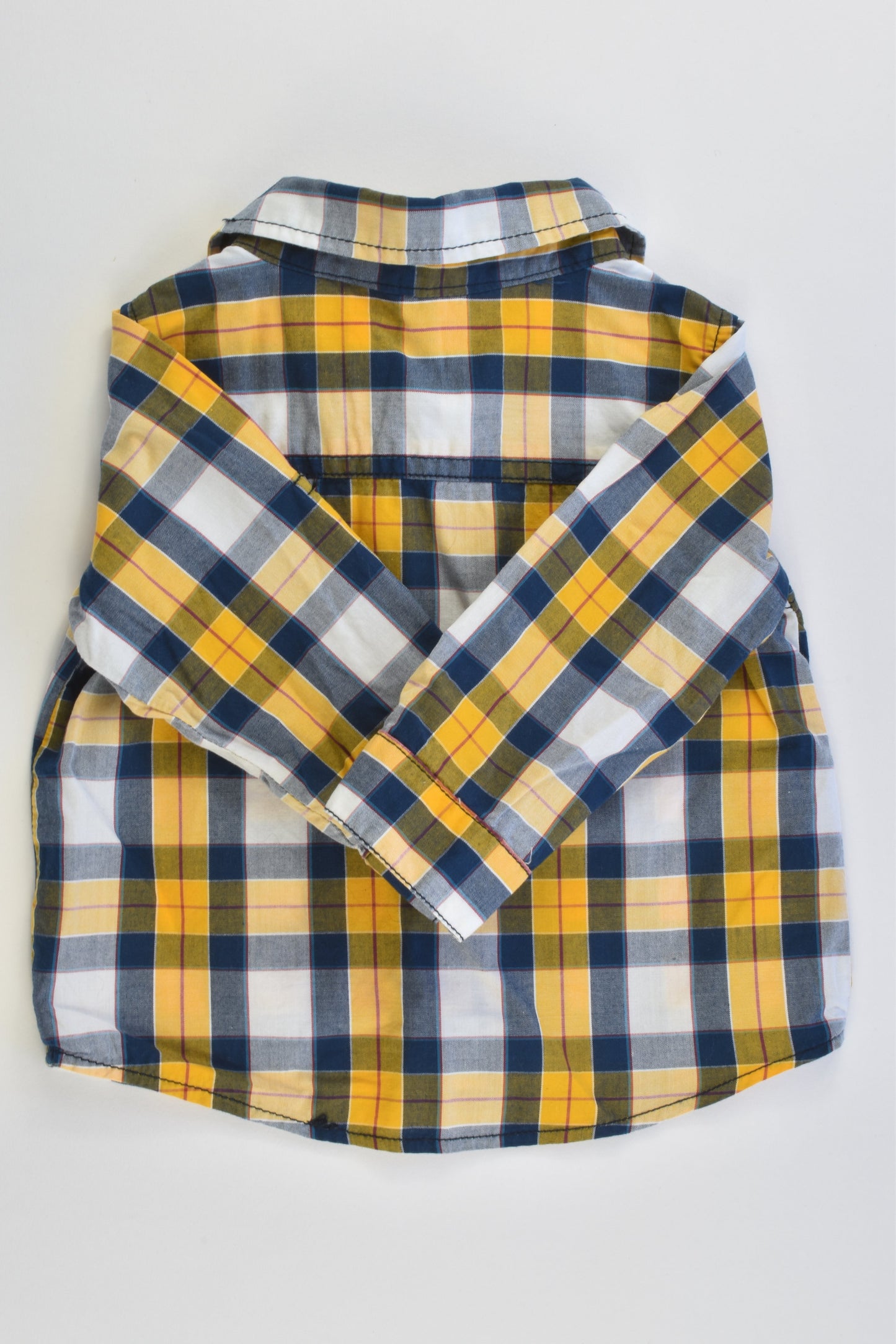 Cotton On Kids Size 0 (6-12 months) Checked Collared Shirt