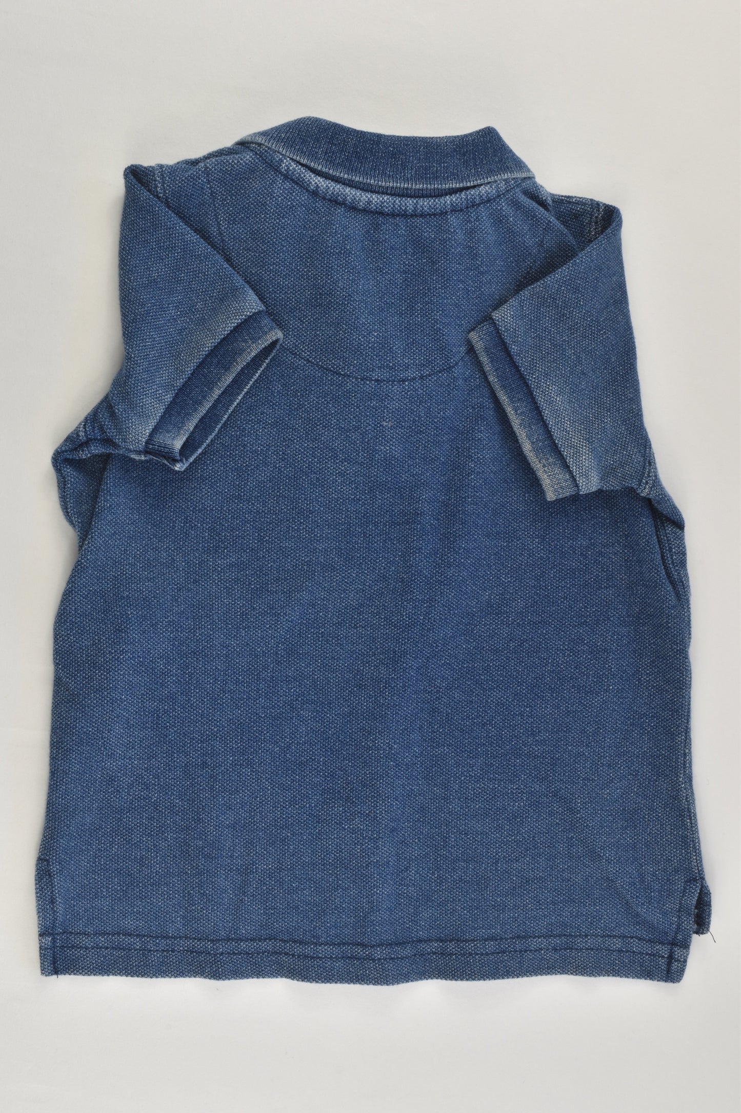 Cotton On Kids Size 0 Denim-like Polo Shirt