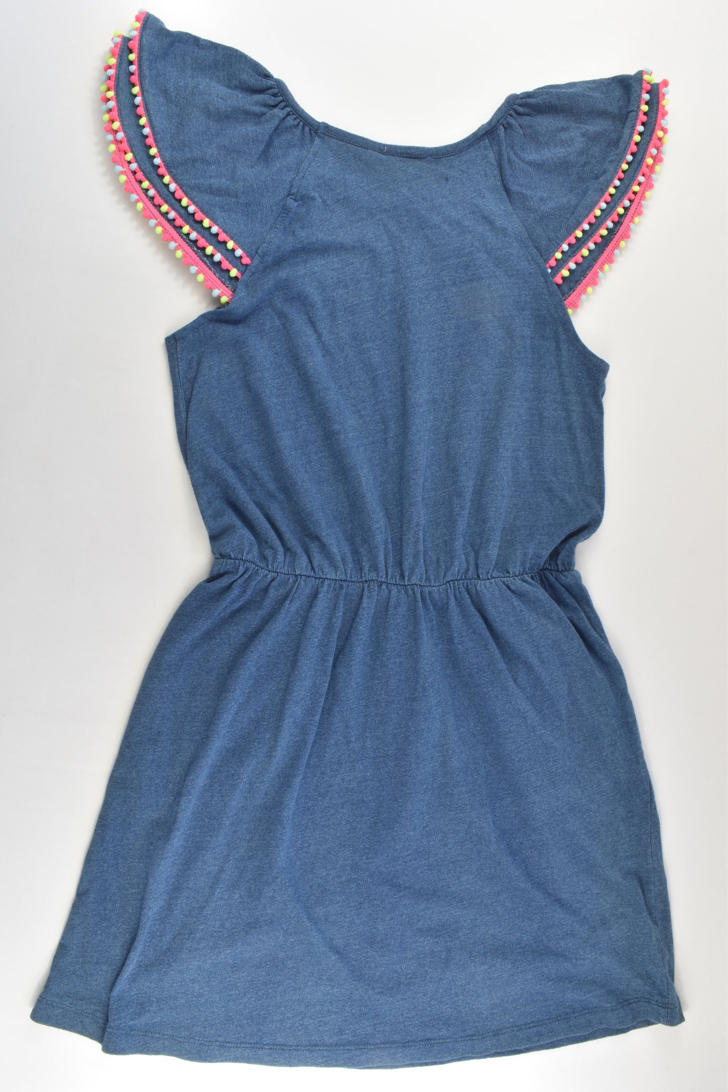 Cotton On Kids Size 10 Colorful Pom Pom Sleeves Dress