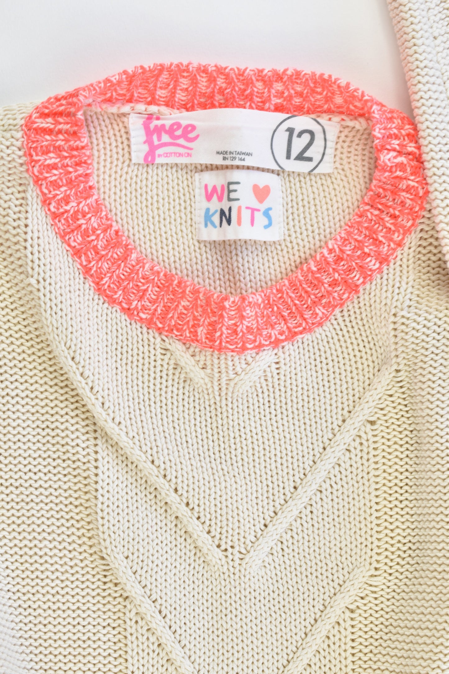 Cotton On Kids Size 12 Knitted Jumper