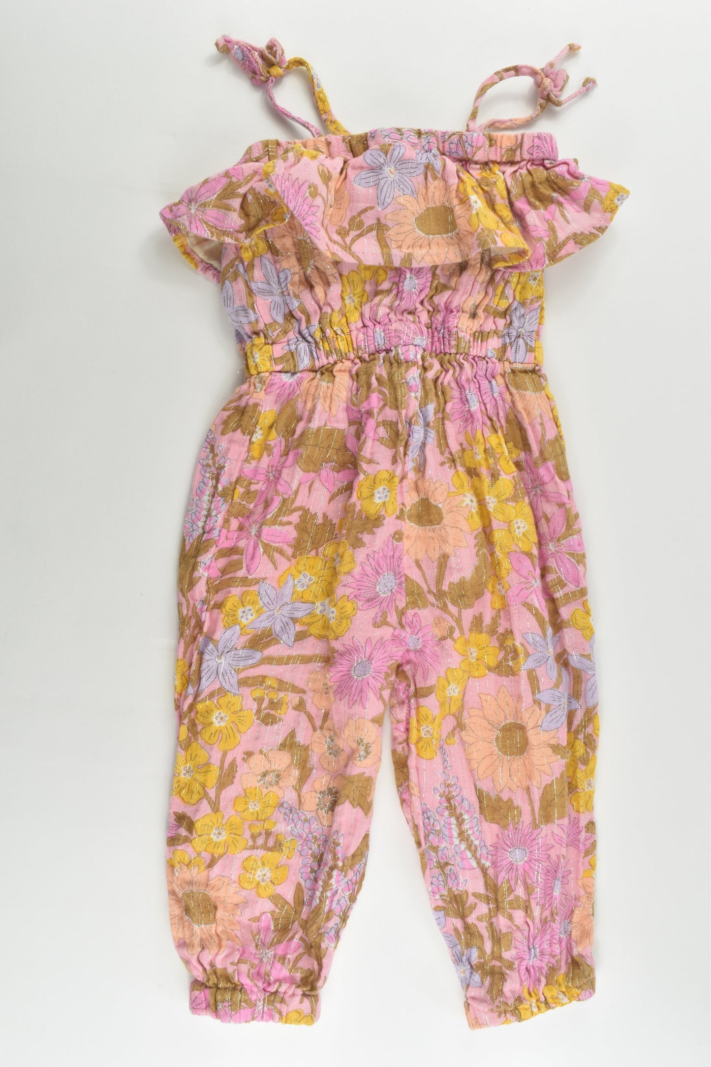 Cotton On Kids Size 2 Floral Muslin Playsuit