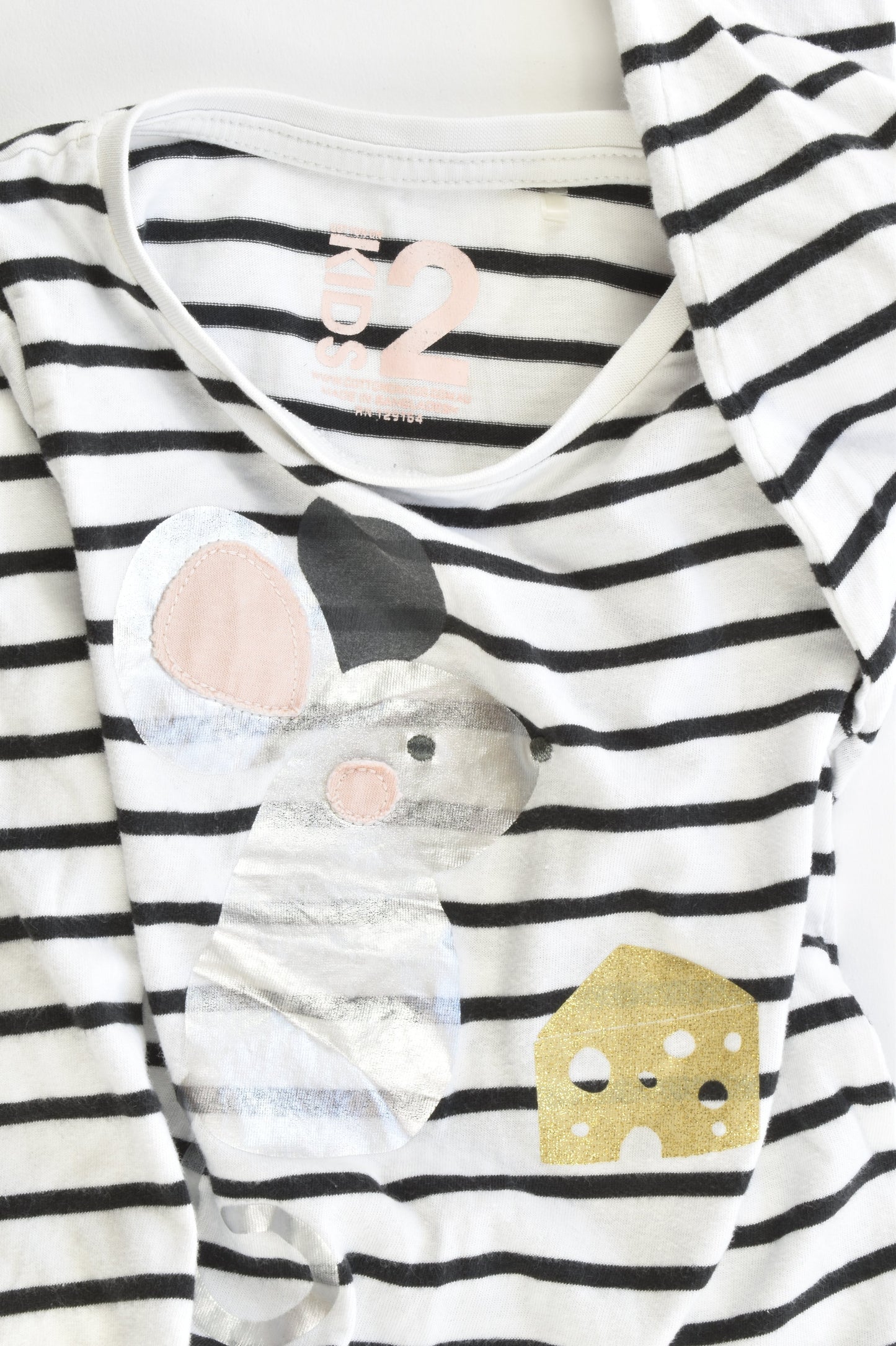 Cotton On Kids Size 2 Mouse and Cheese Top