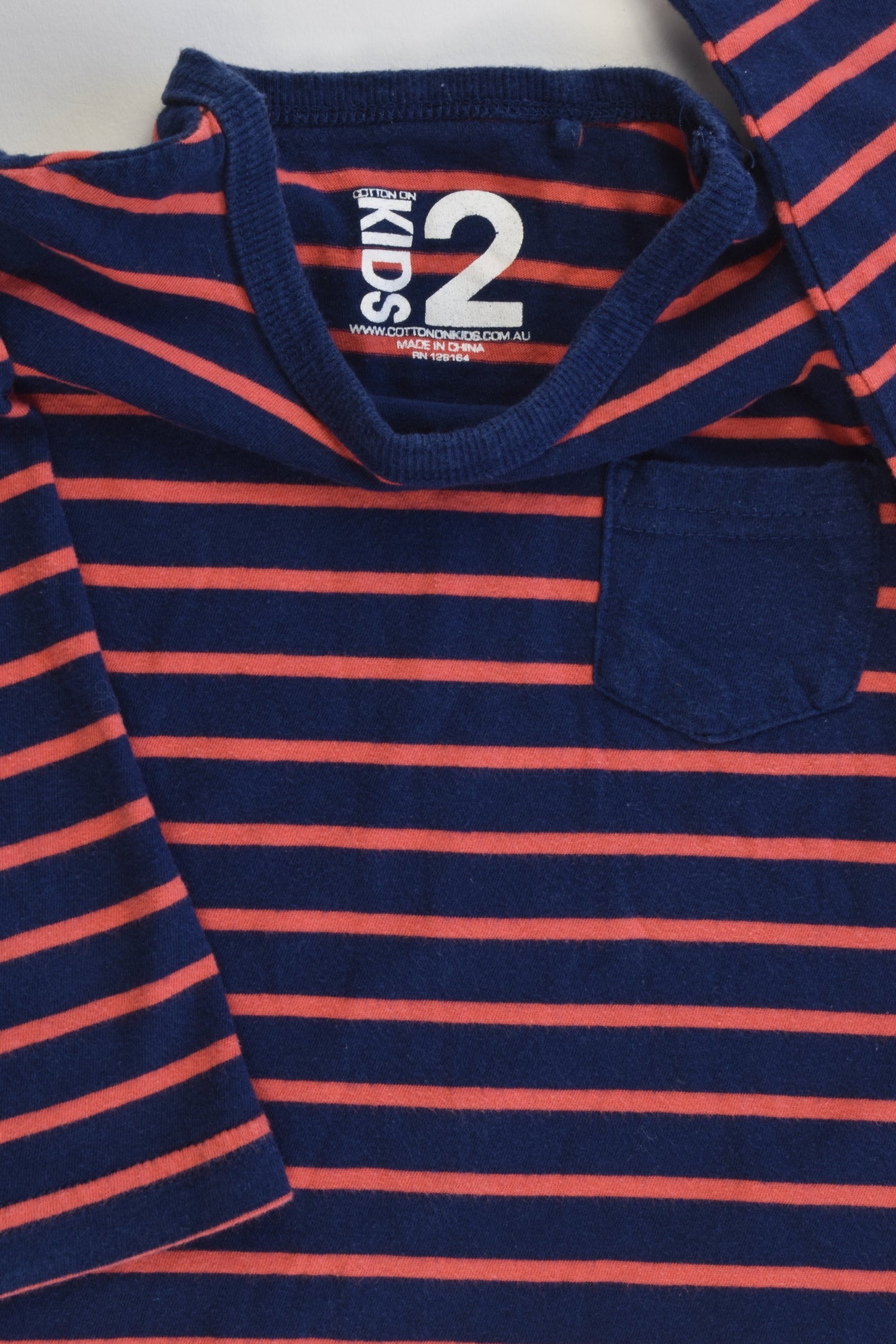 Cotton On Kids Size 2 Striped Top