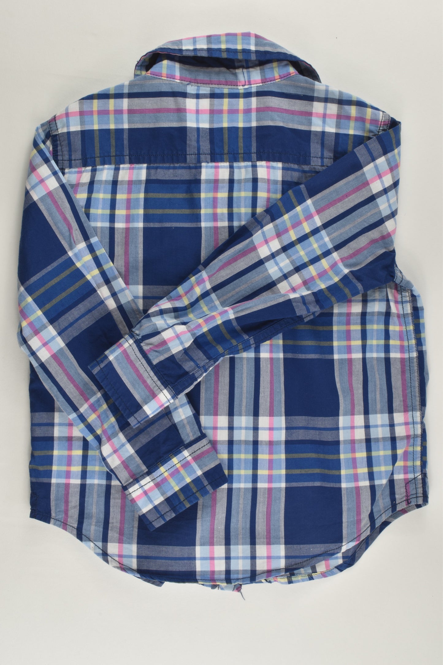 Cotton On Kids Size 4 Checked Collared Shirt