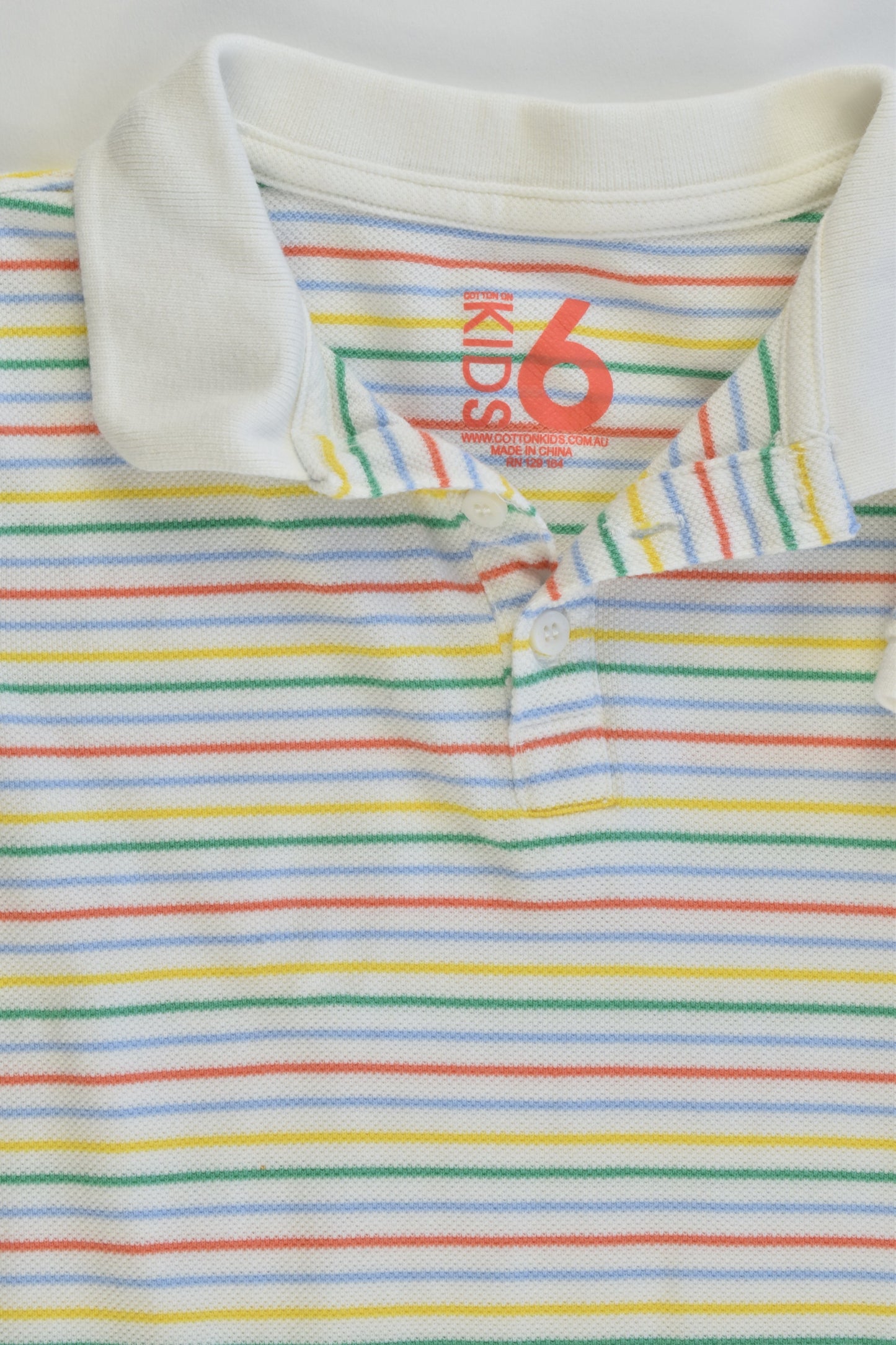 Cotton On Kids Size 6 Collared T-shirt