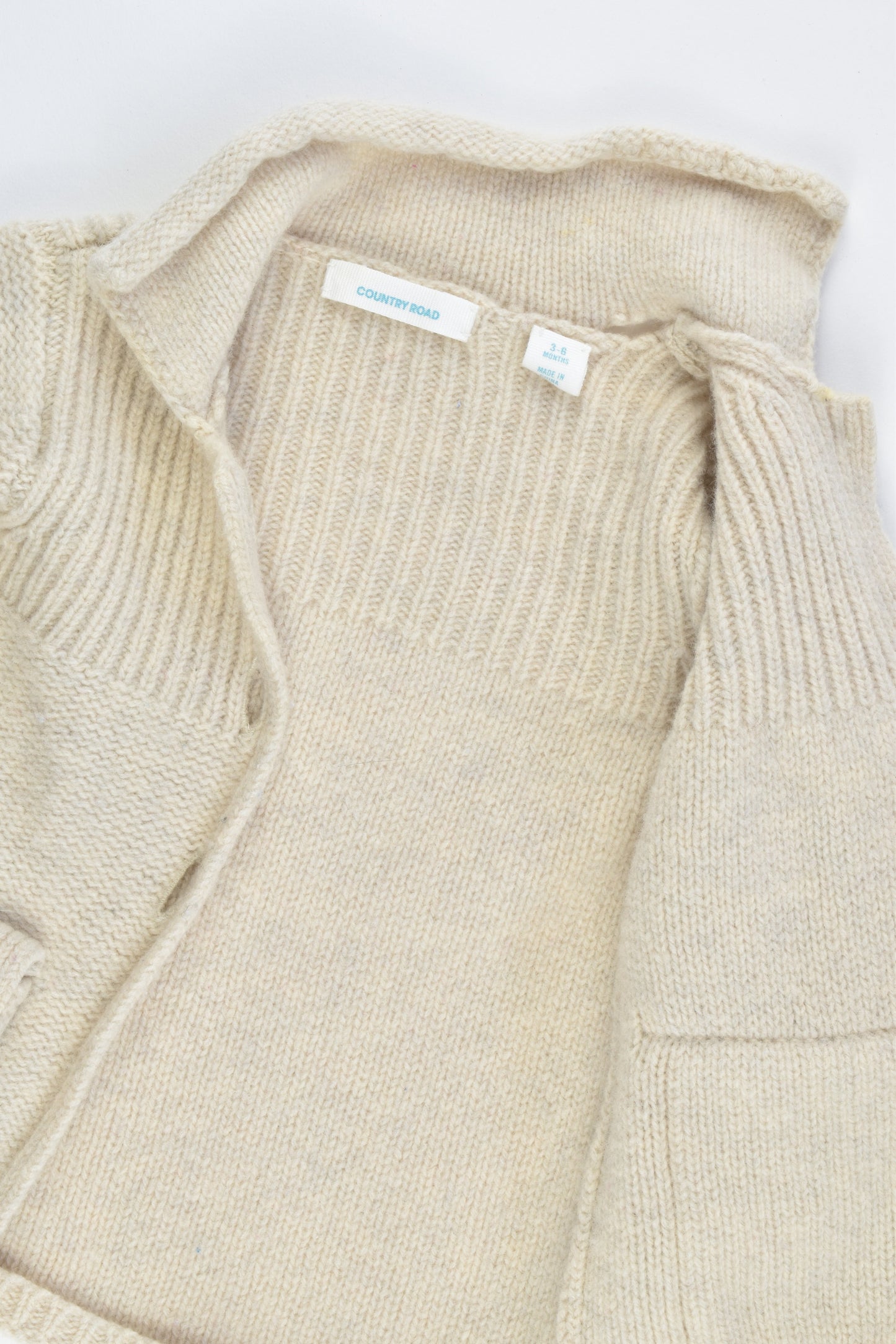Country Road Size 3-6 months 100% Wool Cardigan