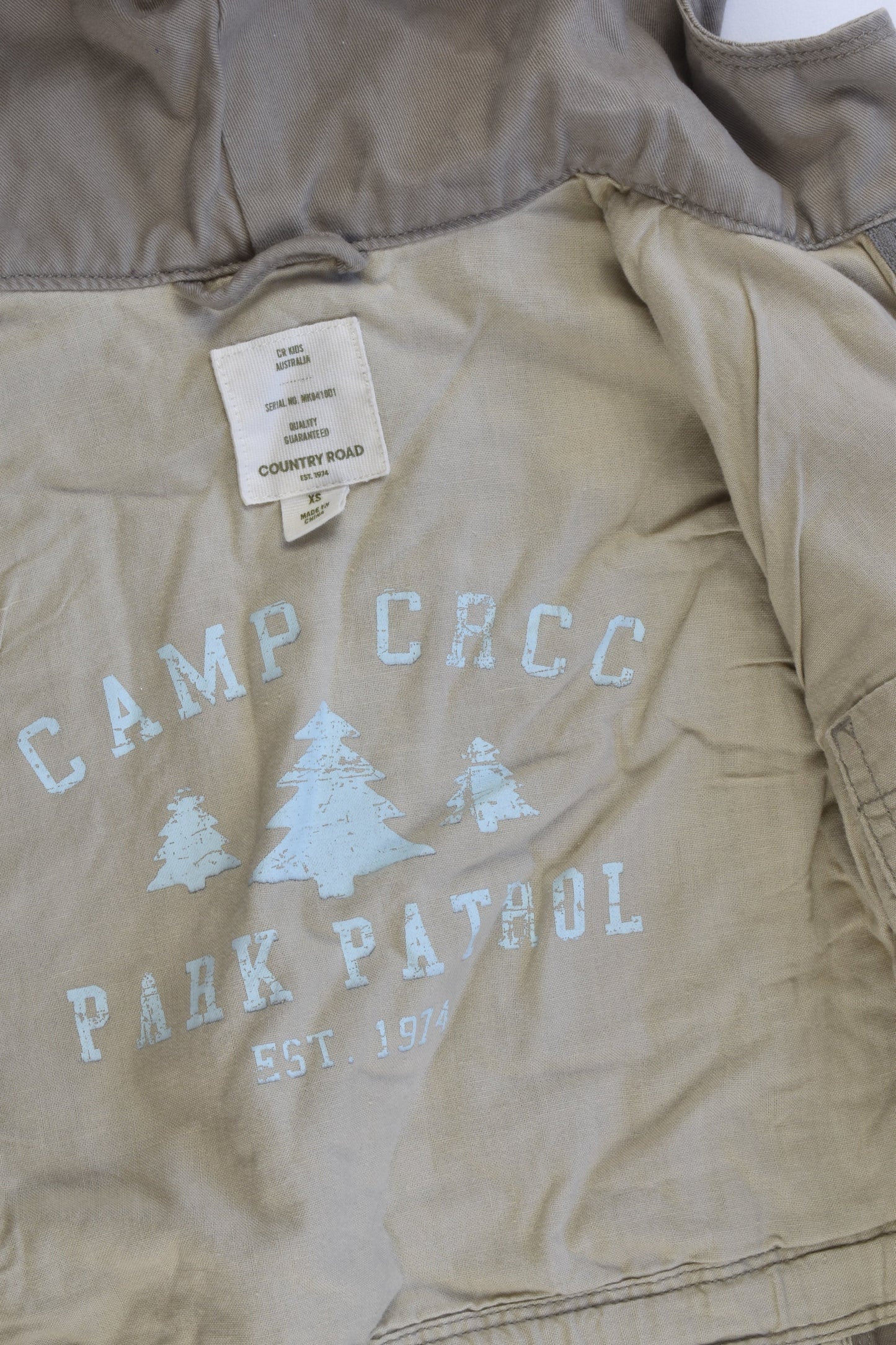 Country Road Size approx 1-2 Hooded Jacket