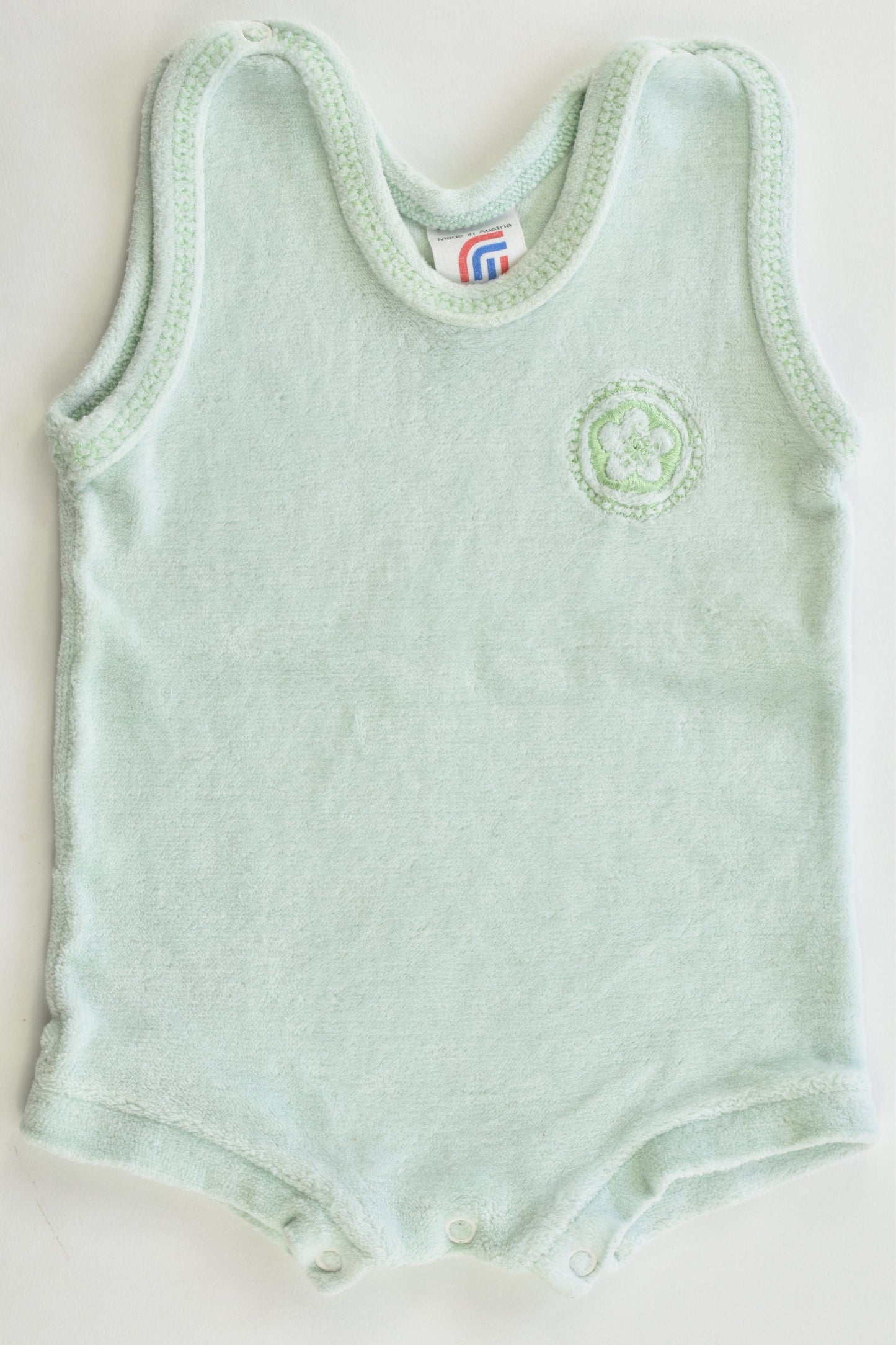 Création Stummer (Austria) Size 000 Vintage Velour Romper