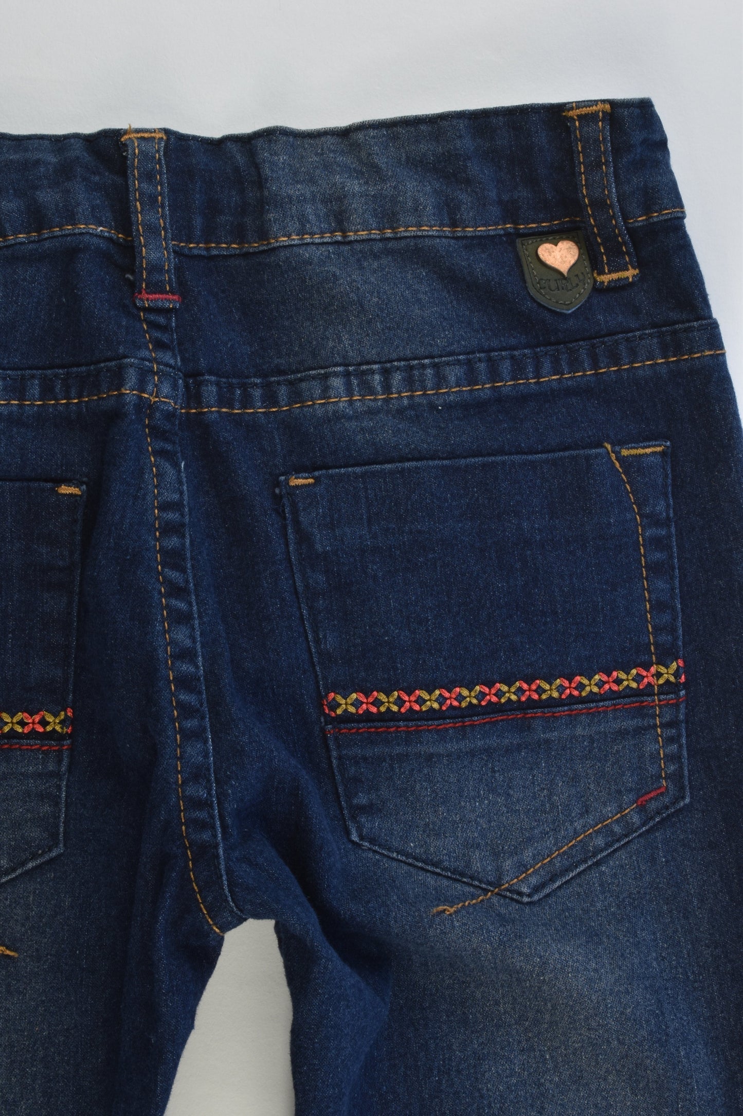 Curly Size 12 Stretchy Denim Pants