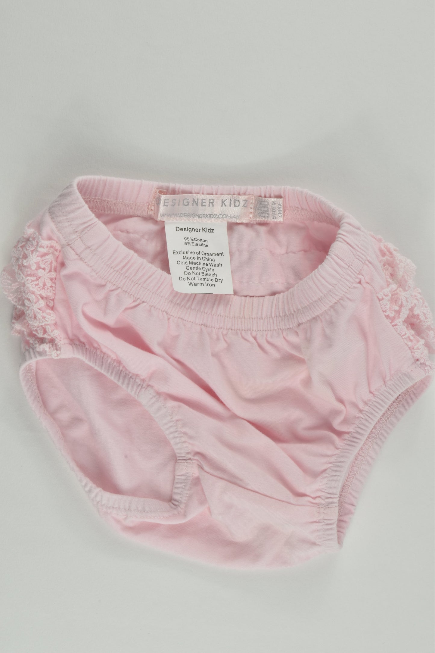 Designer Kidz (AU) Size 000 Bloomers with Ruffle at the Back