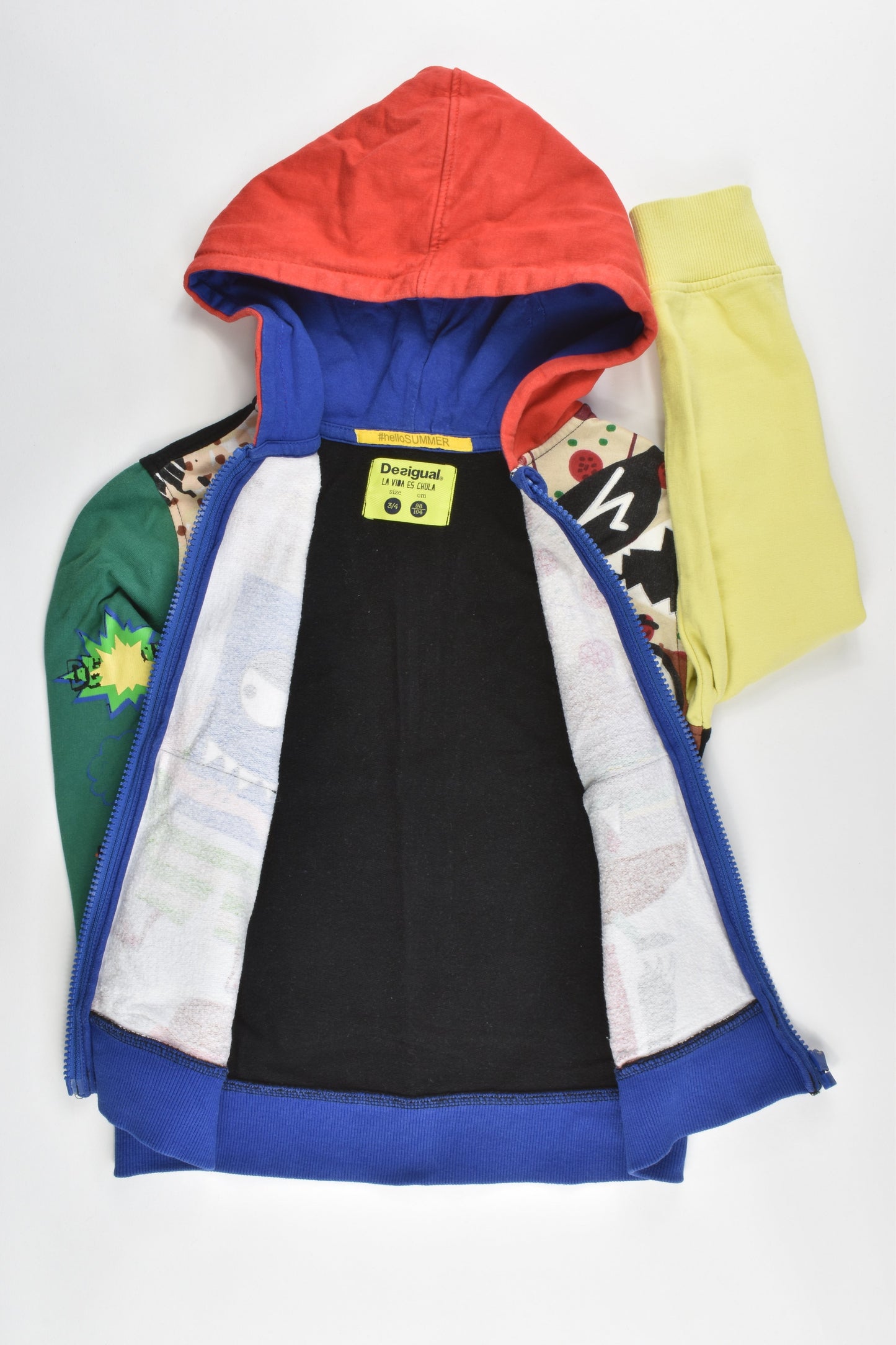 Desigual Size 3/4 Hooded Jumper