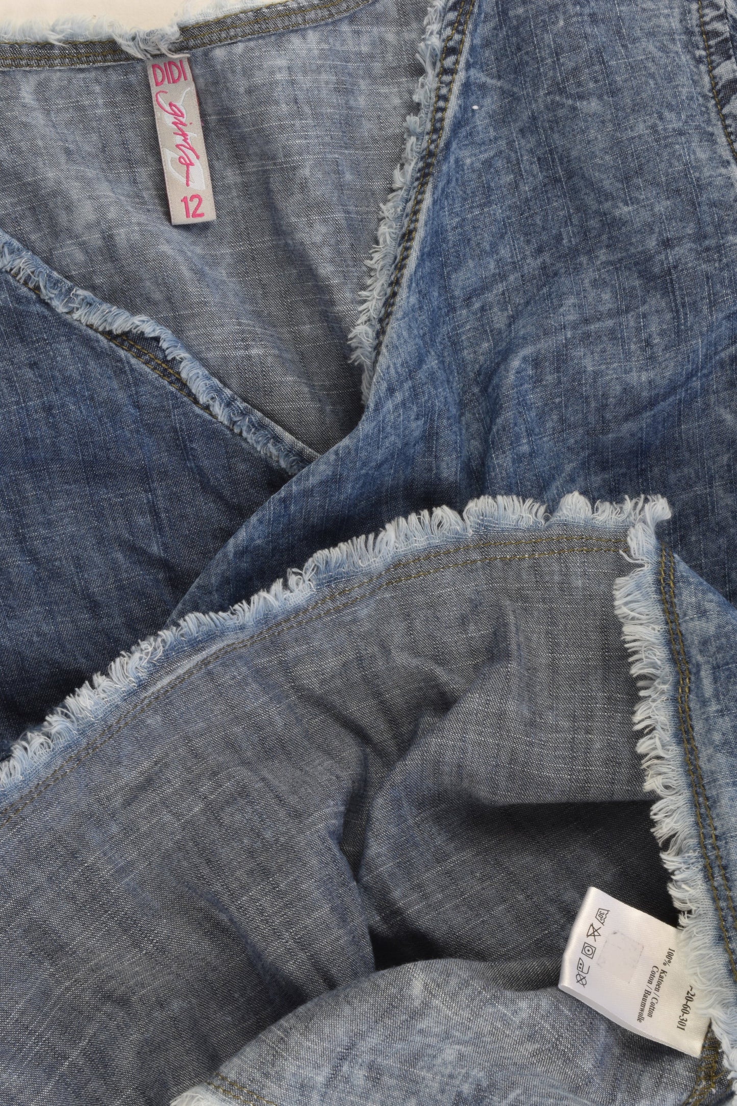 Didi Size 12 Lightweight Loose Fit Denim Blouse