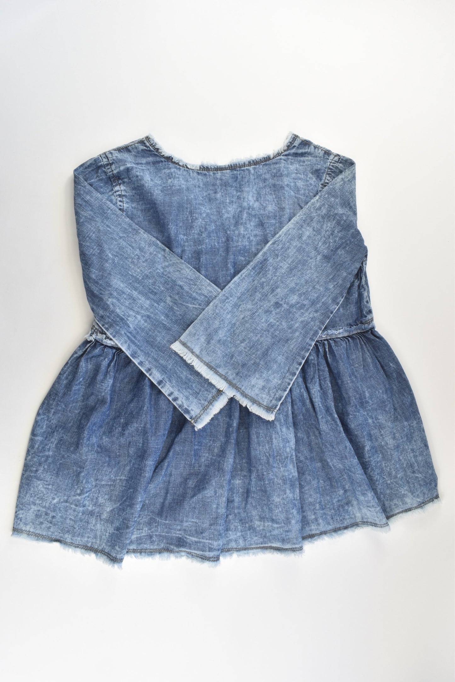 Didi Size 12 Lightweight Loose Fit Denim Blouse