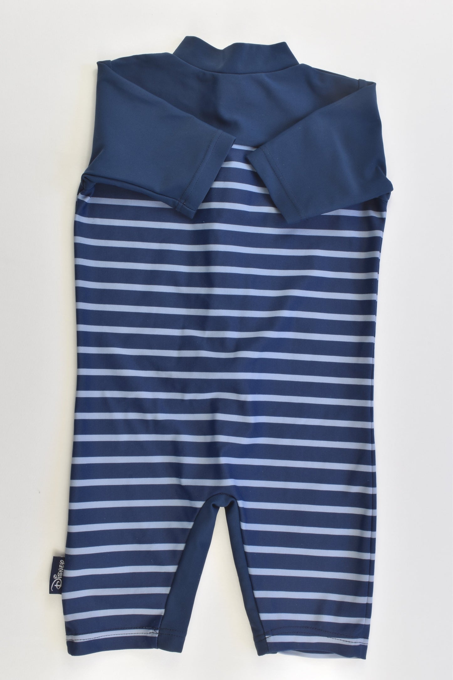 Disney Size 00-0 (6-9 months) Striped Mickey Mouse Rashie Suit