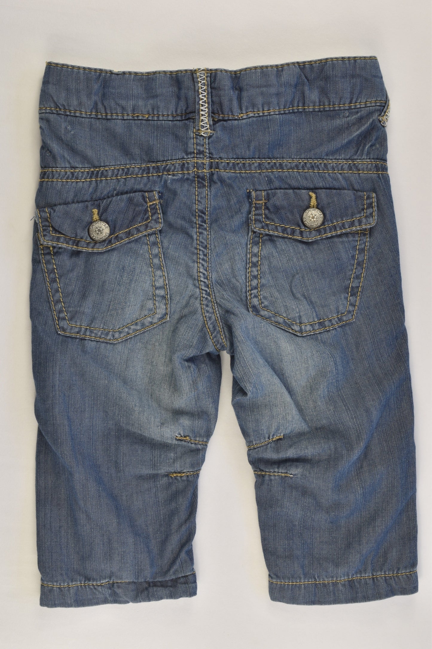 Dopo Dopo Mini Size 00 (68 cm) Lined Lightweight Denim Pants