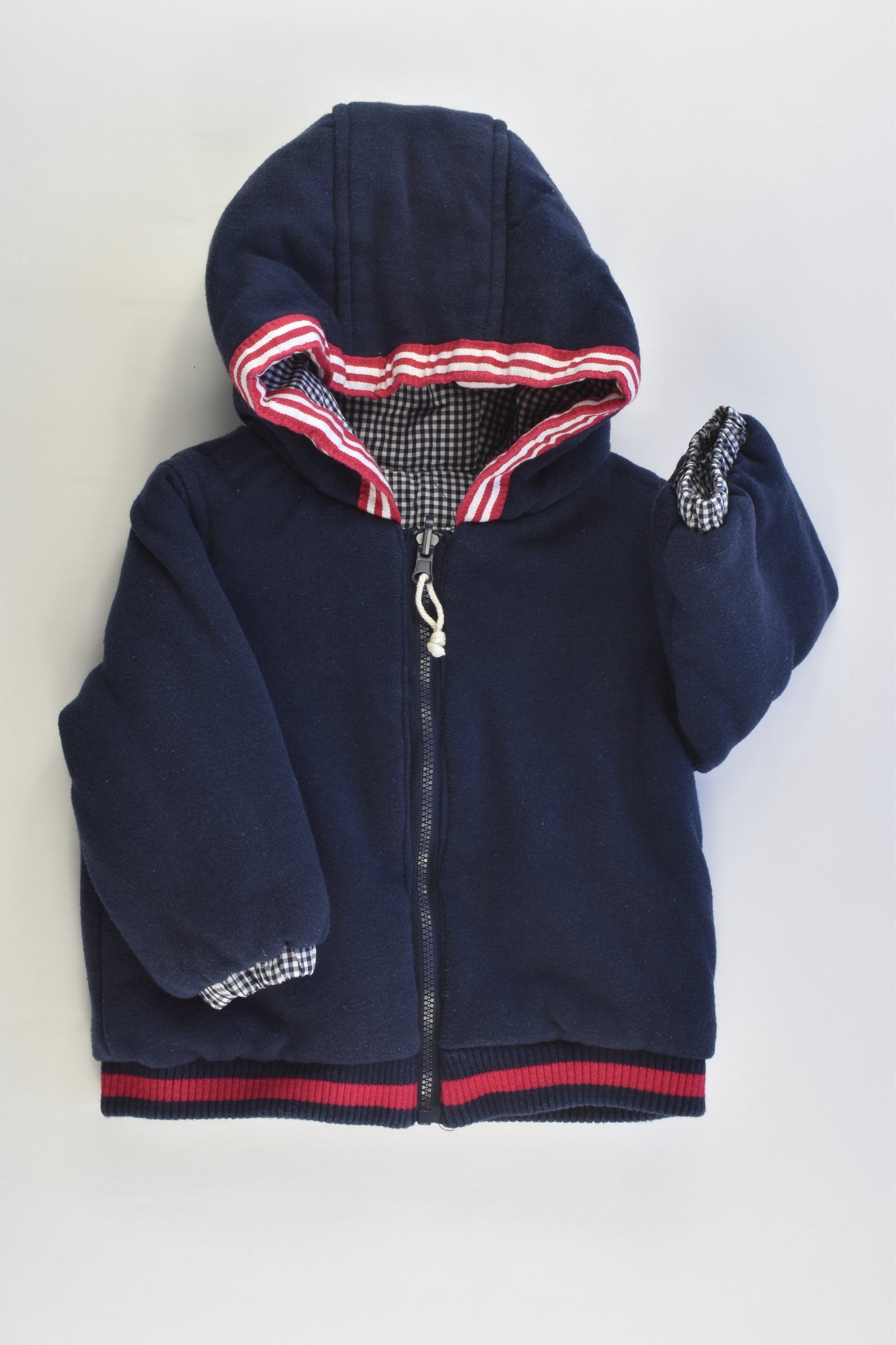 Du Pareil au Même (France) Size 00-0 Reversible Hooded Jacket