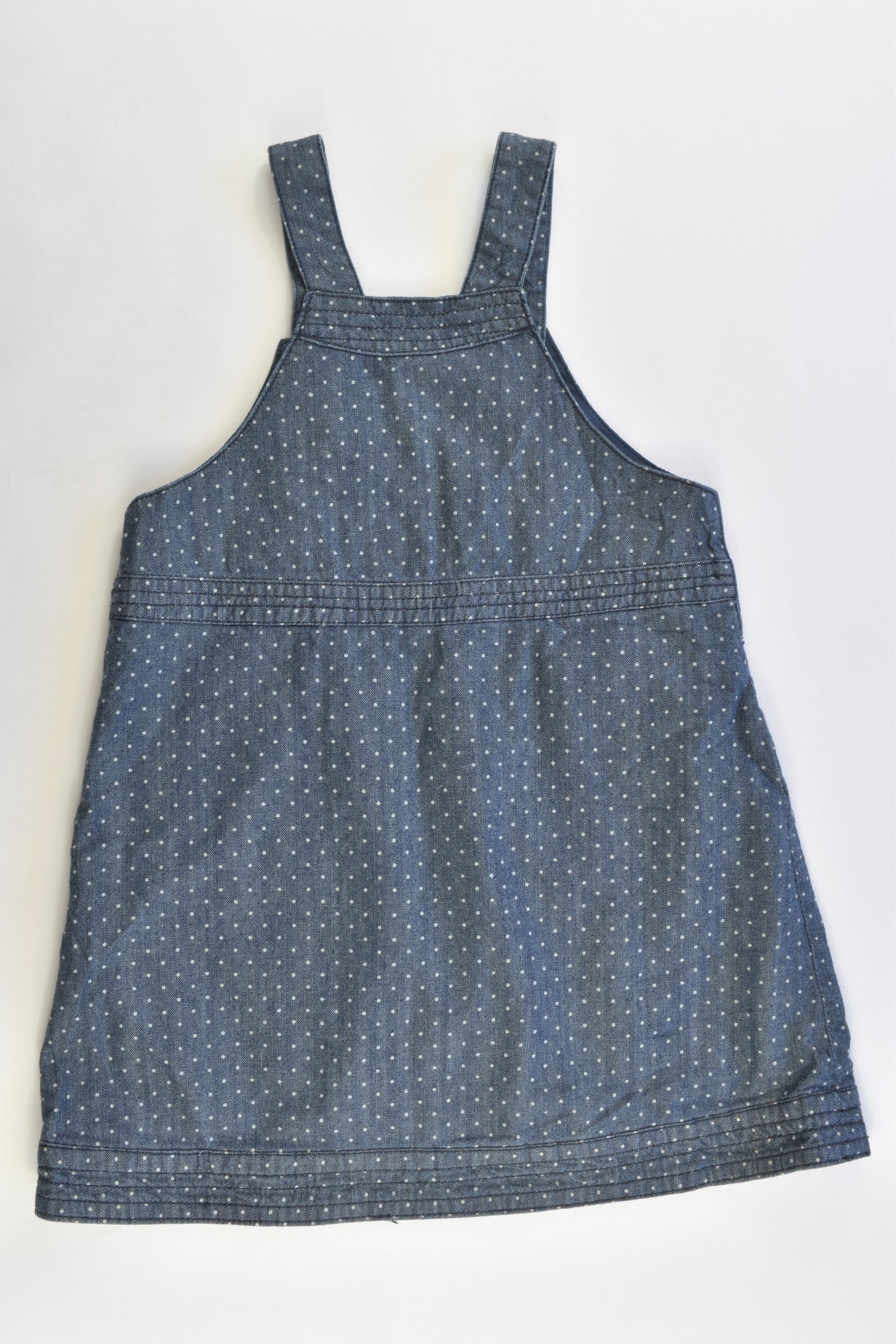 Du Pareil Au Même (France) Size 1-2 (23 months, 86 cm) Soft Denim Pinnie Dress