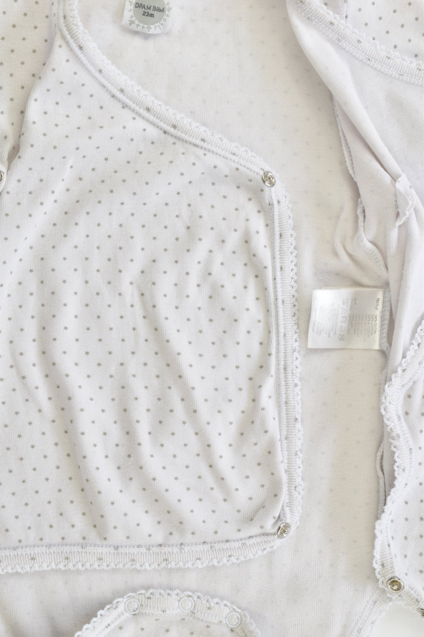 Du Pareil au Même (France) Size 1 (23 months) Stars Bodysuit