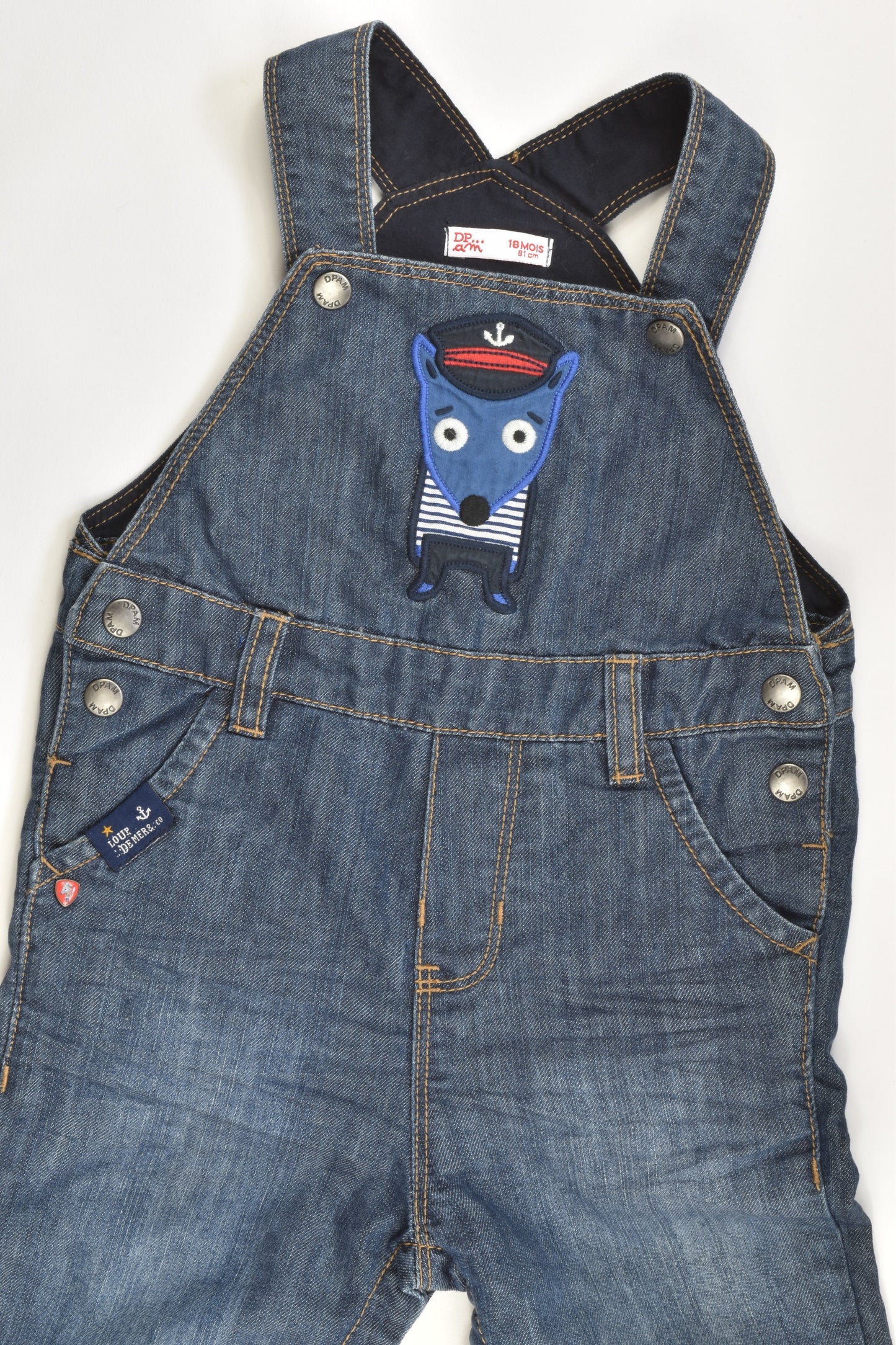 Du Pareil Au Même France Size 18 months Denim Overalls