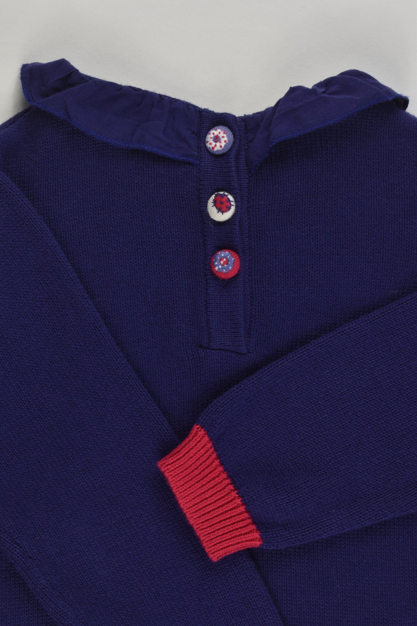 Du Pareil au Même (France) Size 4-5 (108 cm) Ladybirds Knitted Jumper