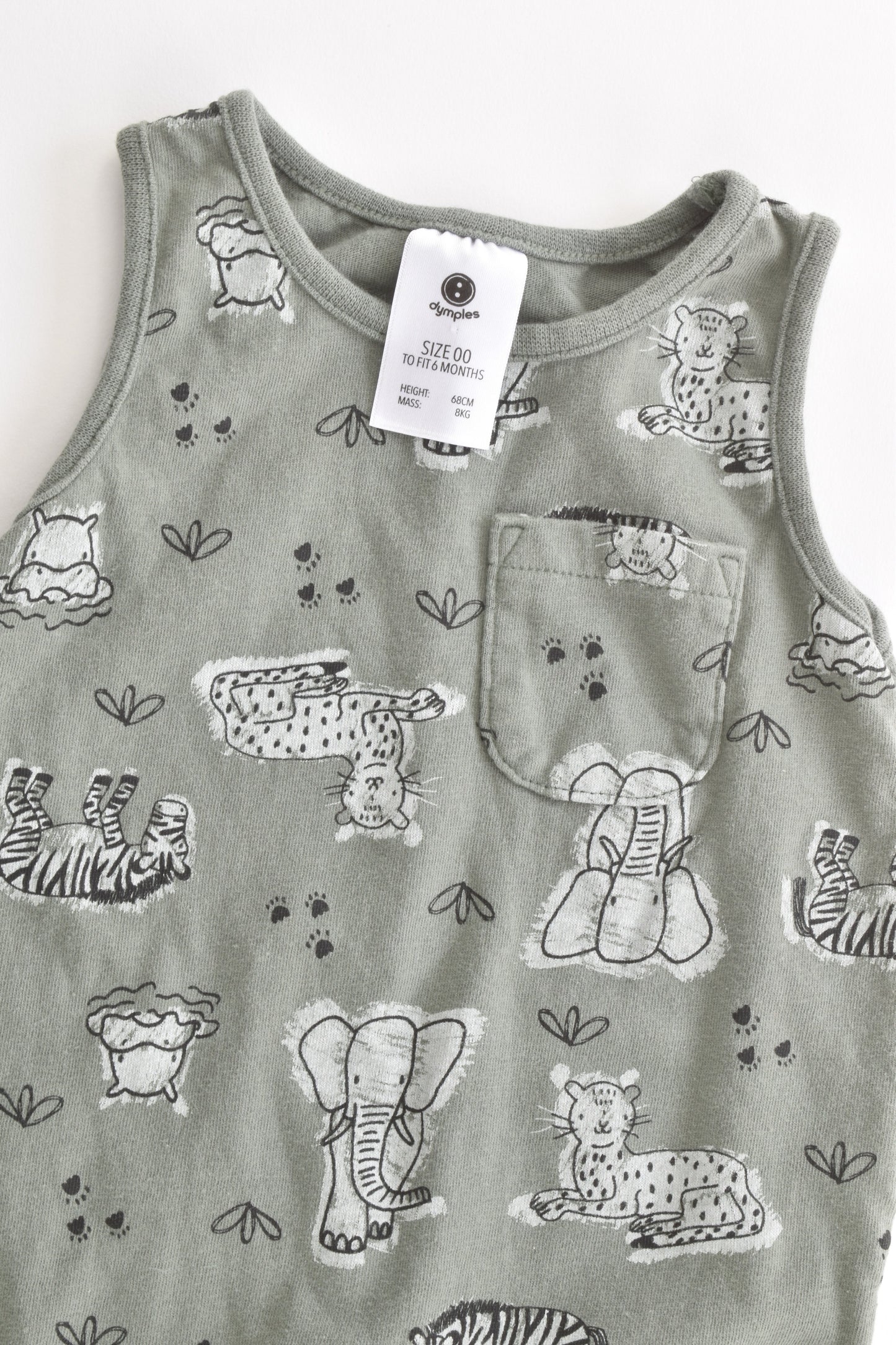 Dymples Size 00 Savannah Cotton Romper